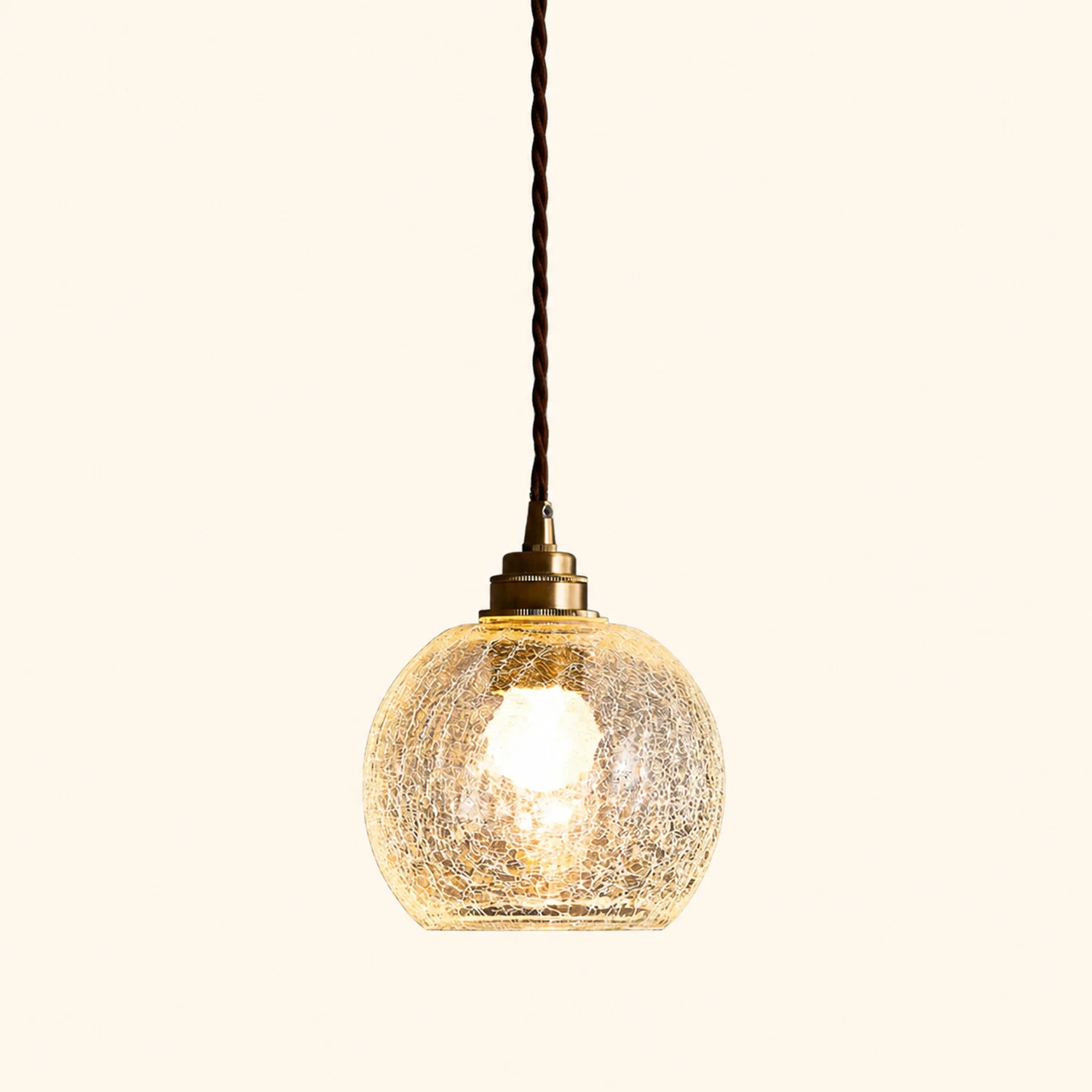 Glass Living Room Small Globe Pendant Light - Lumpaz