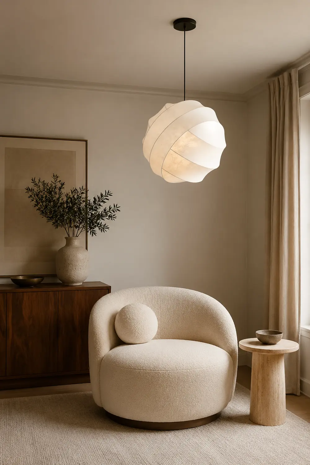 Nordic Turner Pendant Lamp For Living Room - Lumpaz