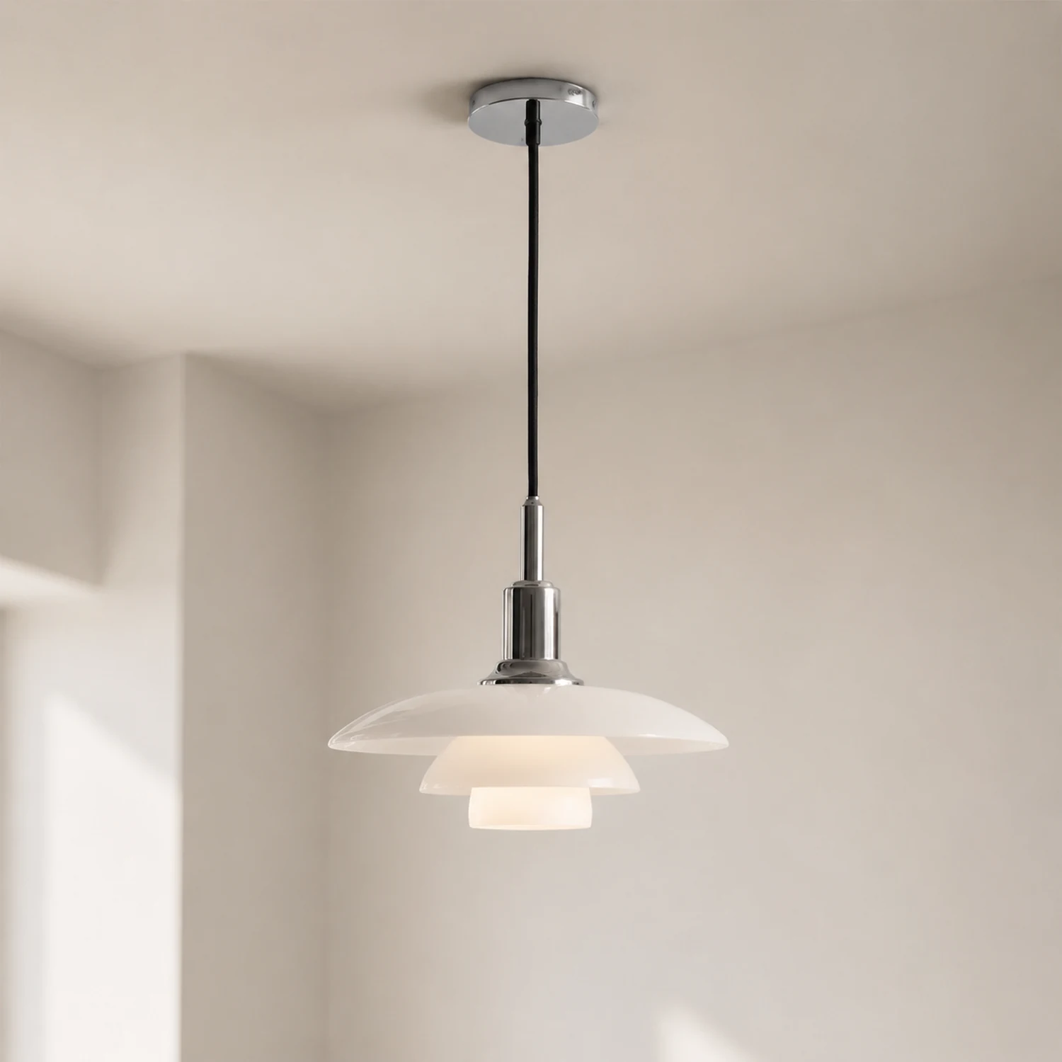 Medieval Nordic Simple Bauhaus Glass Pendant Light - Lumpaz
