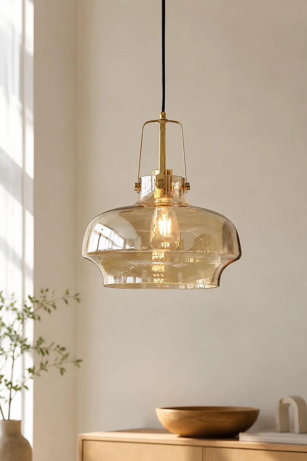 Modern Clear Fish Tank Shaped Glass Pendant Light - Lumpaz