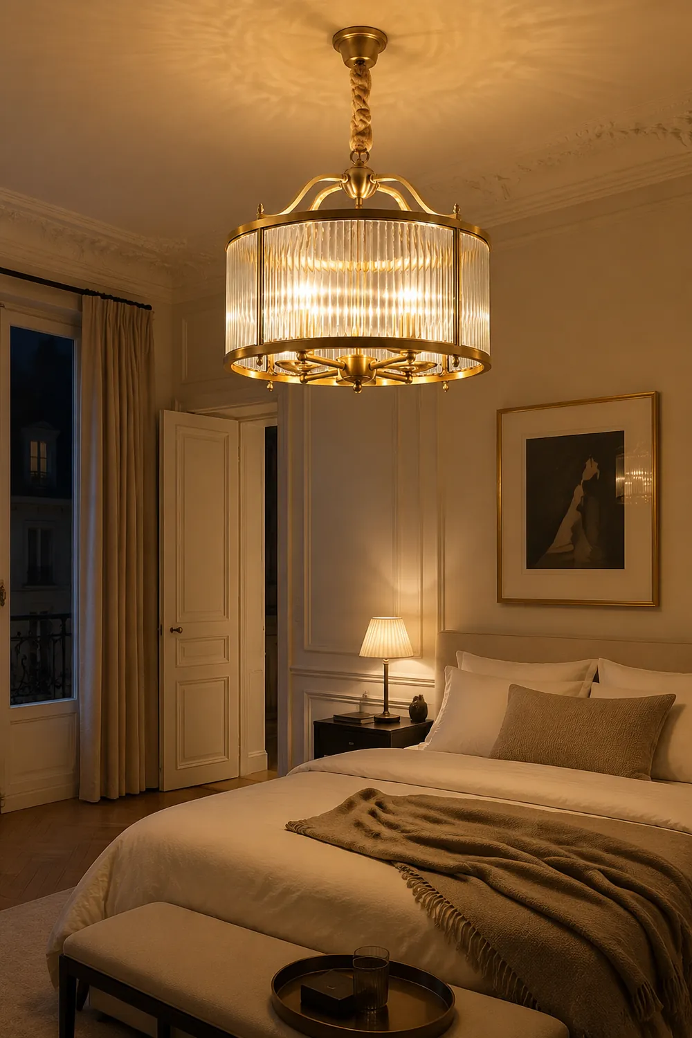 Modern Light Luxury Simple Glass Hanging Light - Lumpaz