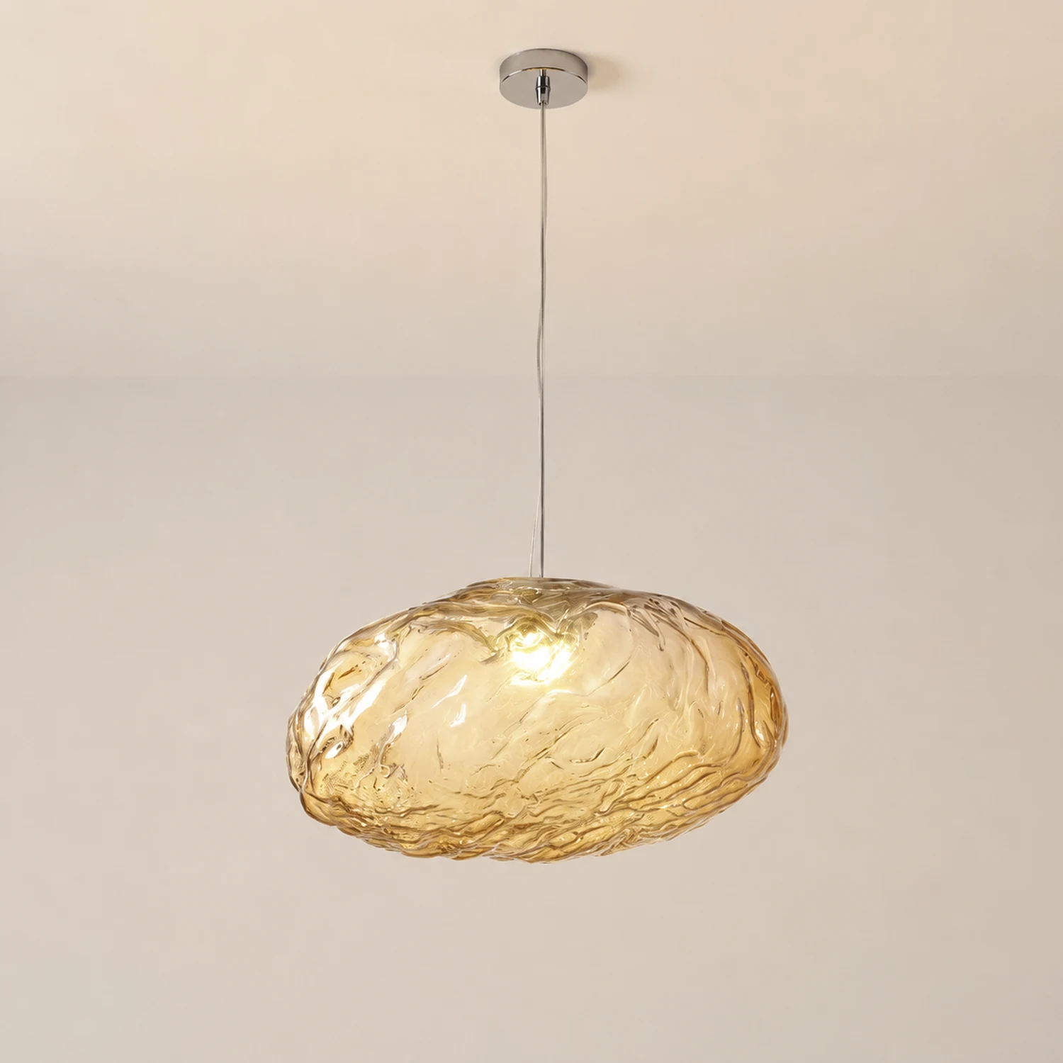Stylish Glass Cloud Shape Pendant Light Indoor Fixture Decorative Light - Lumpaz