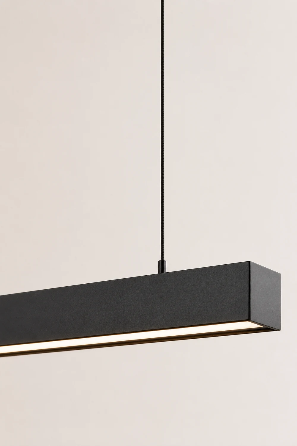Edge Pendelleuchte Linear dimmbar, Metall&Holz, 60/80/100/120CM Lang - Lumpaz