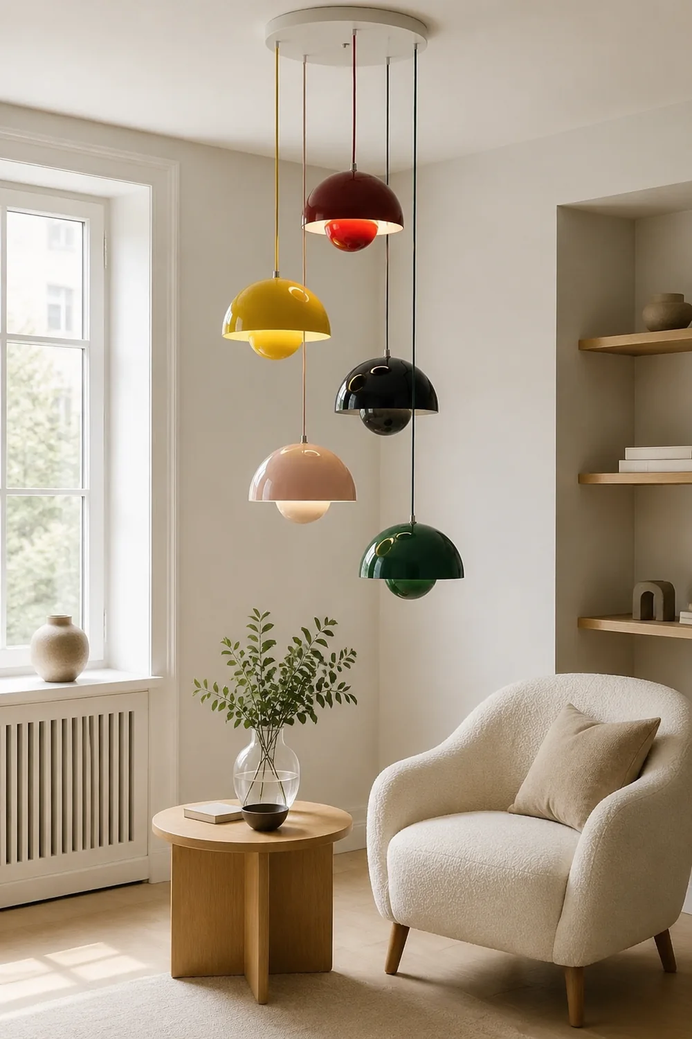 Multiple Colour Mushroom Shape Kitchen Pendant Light - Lumpaz