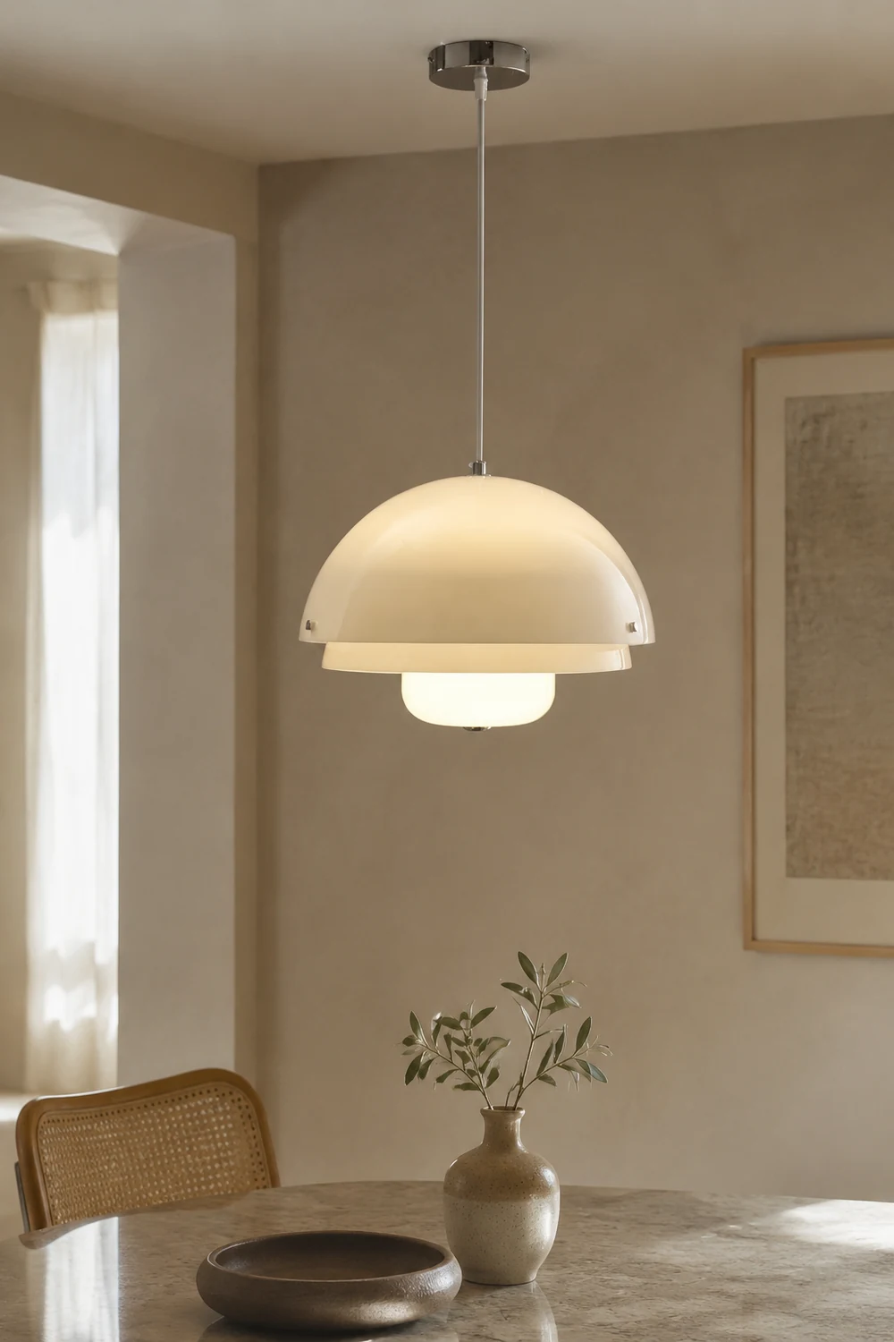 Bauhaus Nordic Cream Style Pendant Lamp - Lumpaz