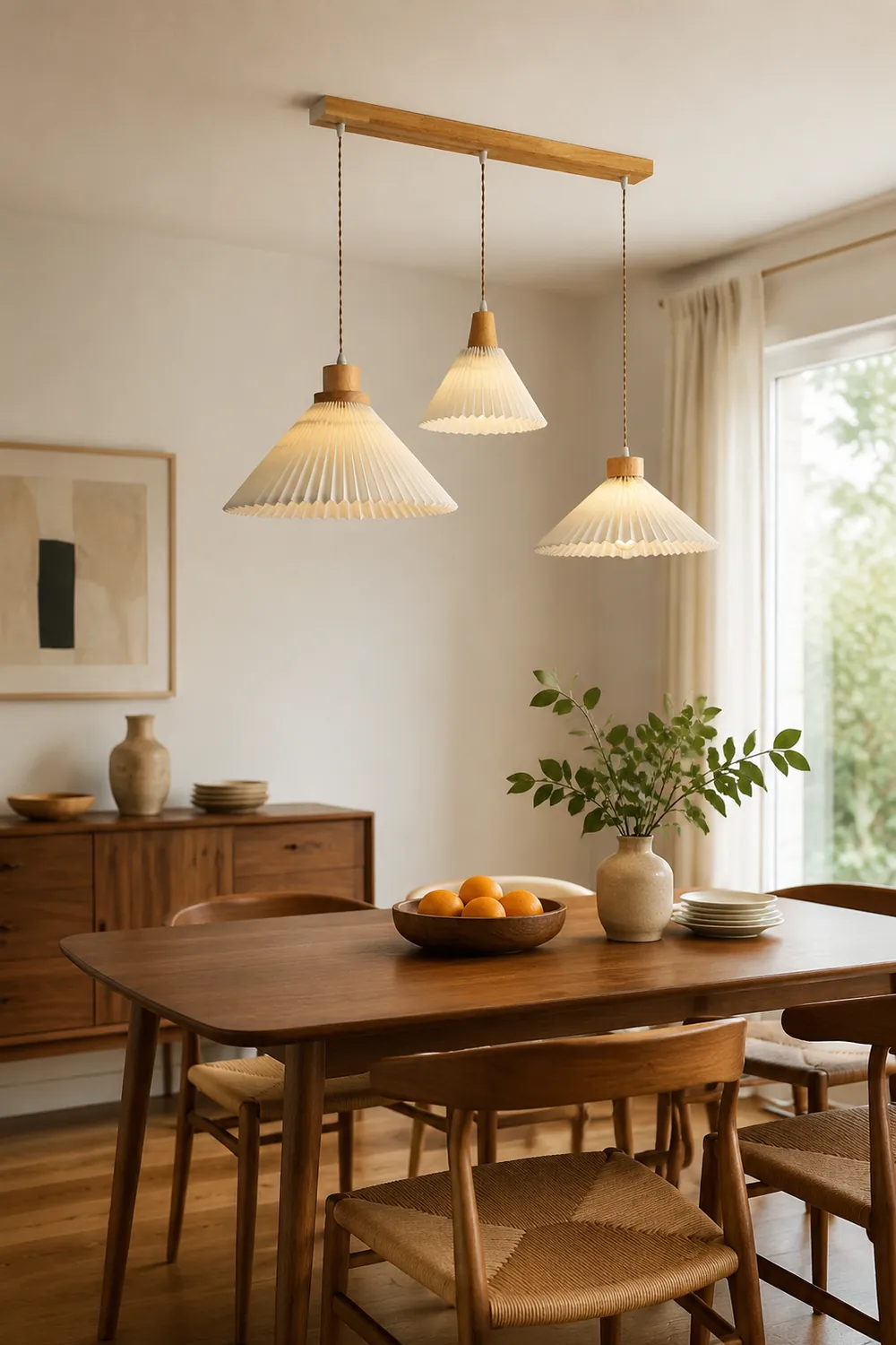 Ozawa Pendelleuchte Cluster, Plissee 4 Stile - Lumpaz