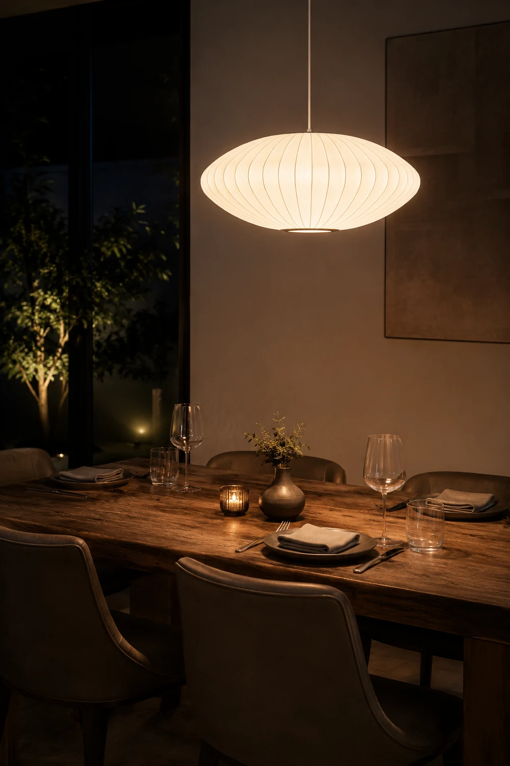 Modern Simple Saucer Pendant Light - Lumpaz