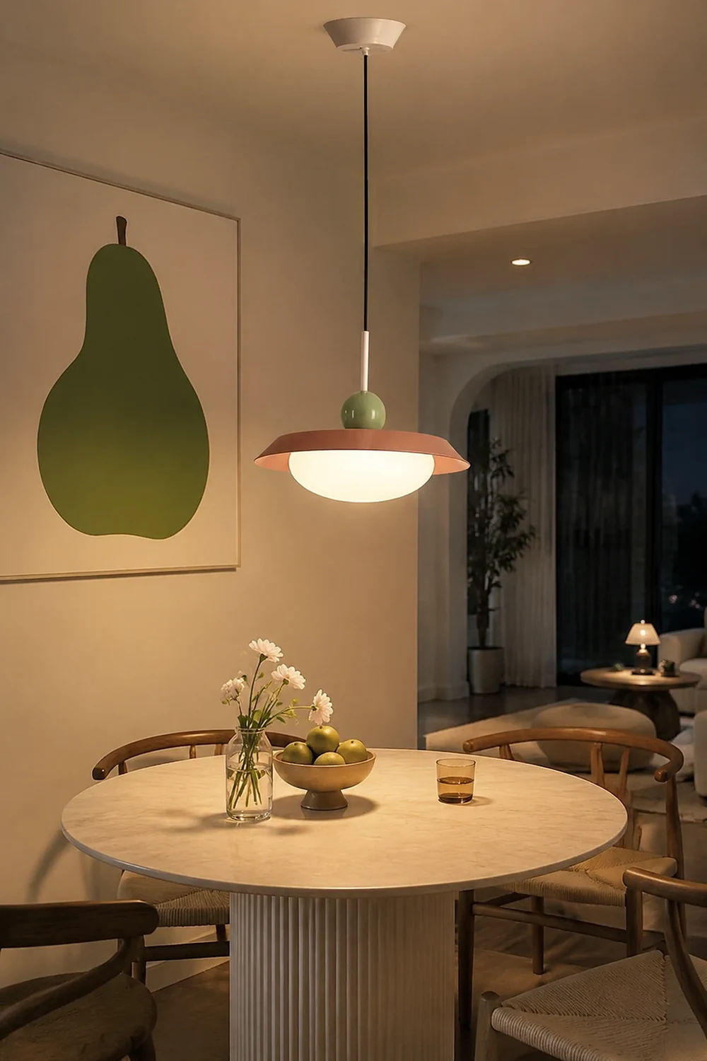 Modern Morandi Layered Metal Hanging Lights - Lumpaz