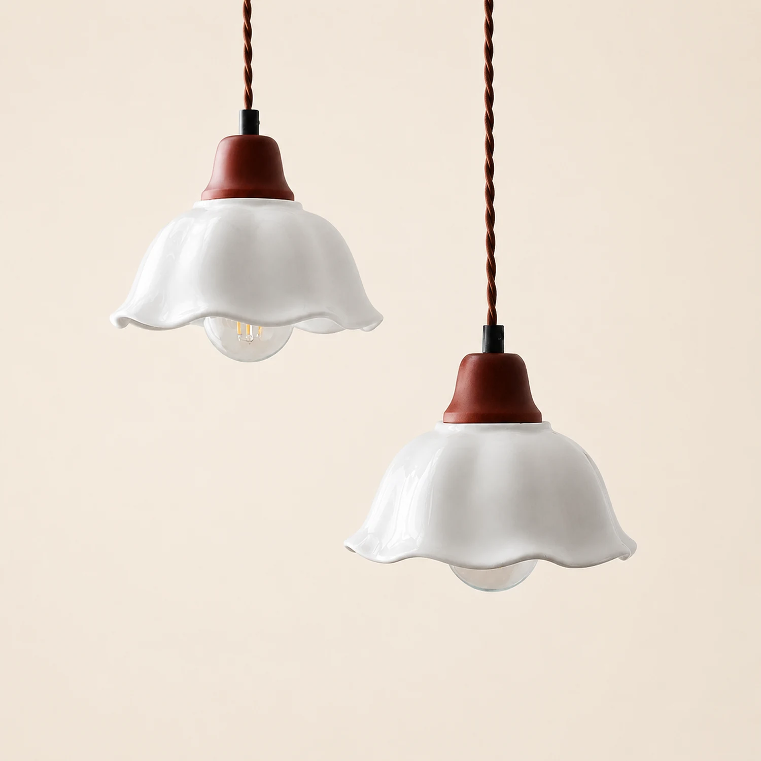 Decor Flower Ceramic  LED Hanging Light - Lumpaz