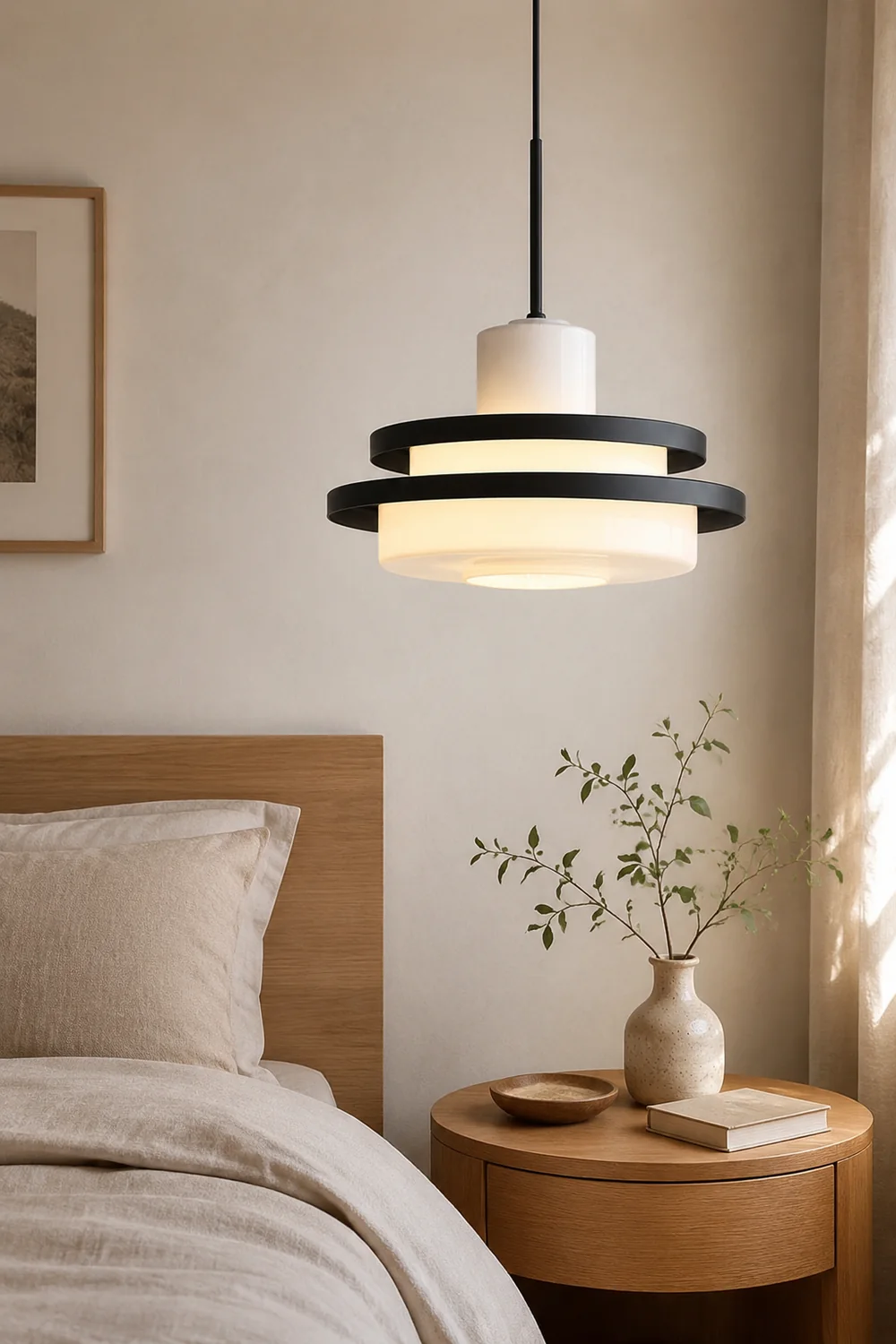 Vintage Bauhaus Equator Glass Pendant lamps - Lumpaz