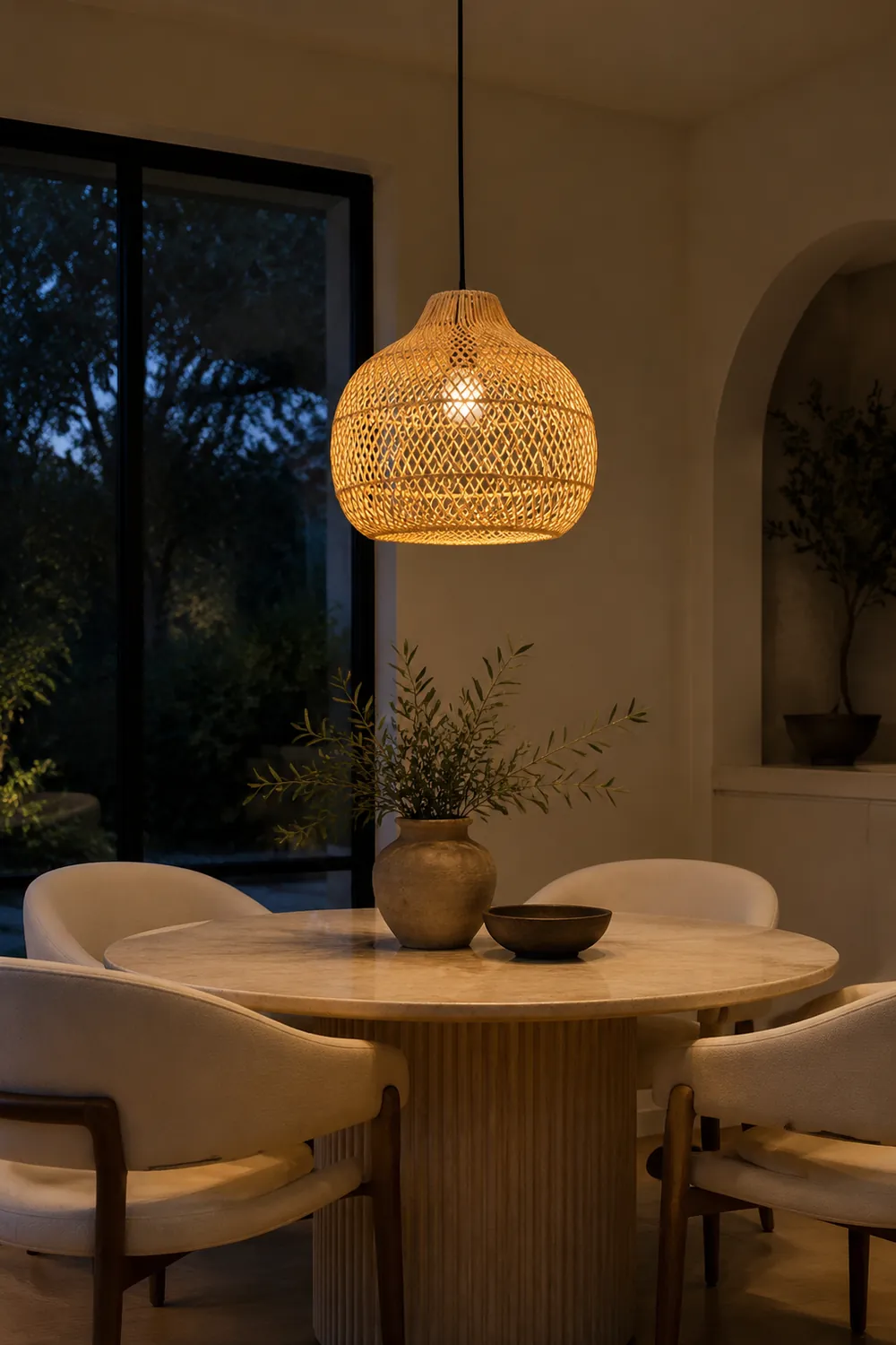 Boho High Quality Rattan Handwoven Pendant Light - Lumpaz