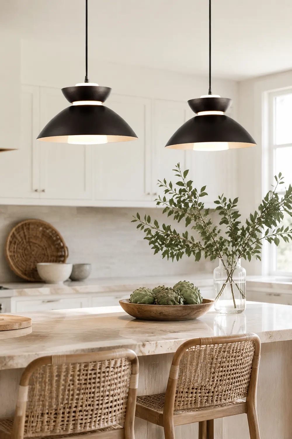Medium Dimmable Pendant Large Farmhouse Hanging Lights - Lumpaz