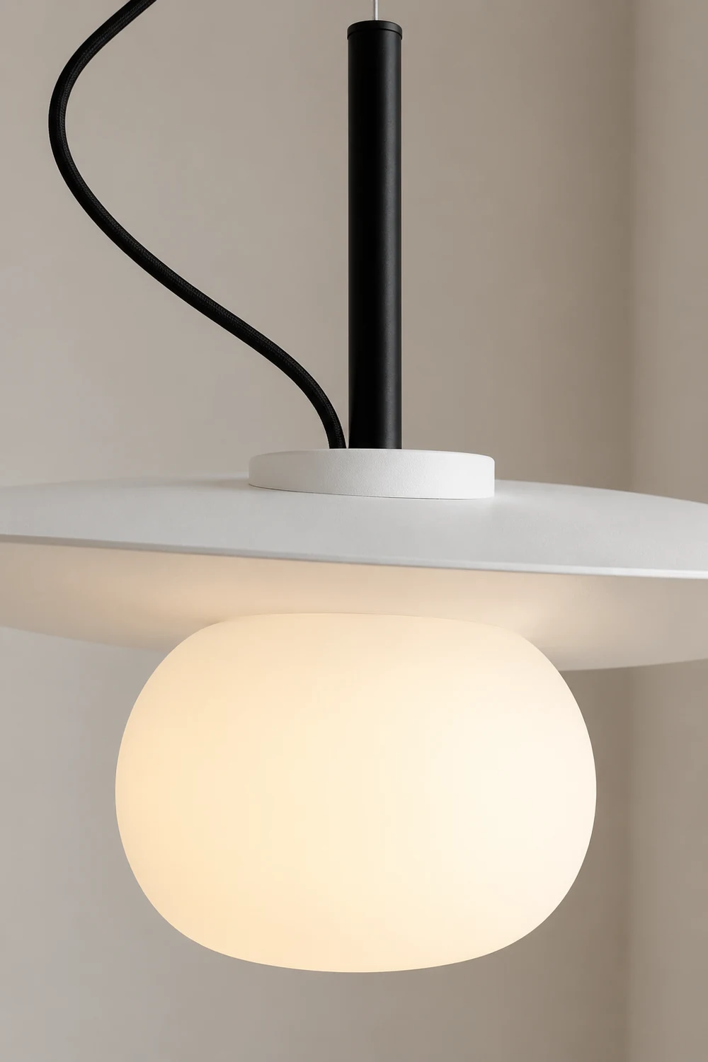 Modern Iron Pendant Light Glass Chandelier - Lumpaz