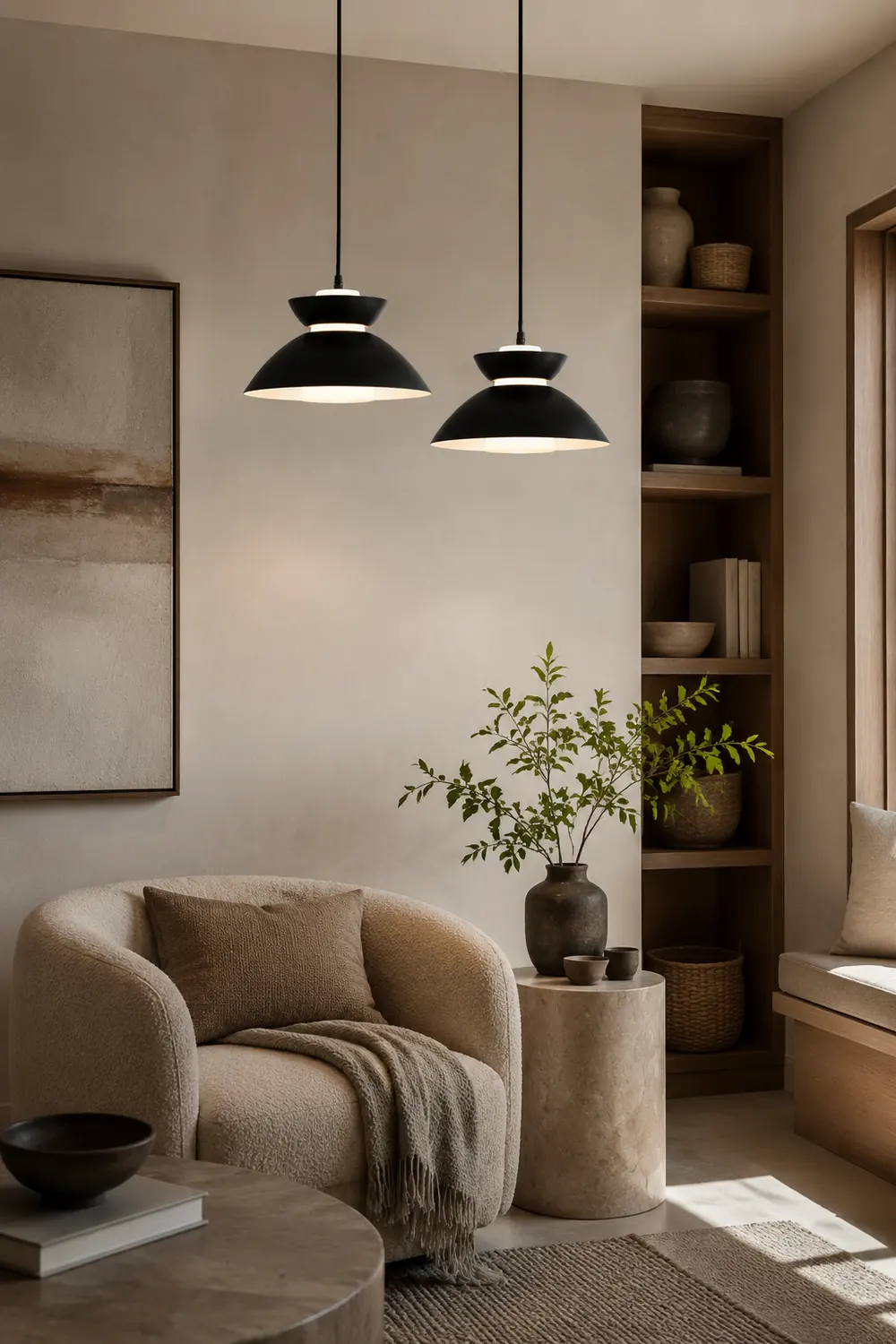 Medium Dimmable Pendant Large Farmhouse Hanging Lights - Lumpaz