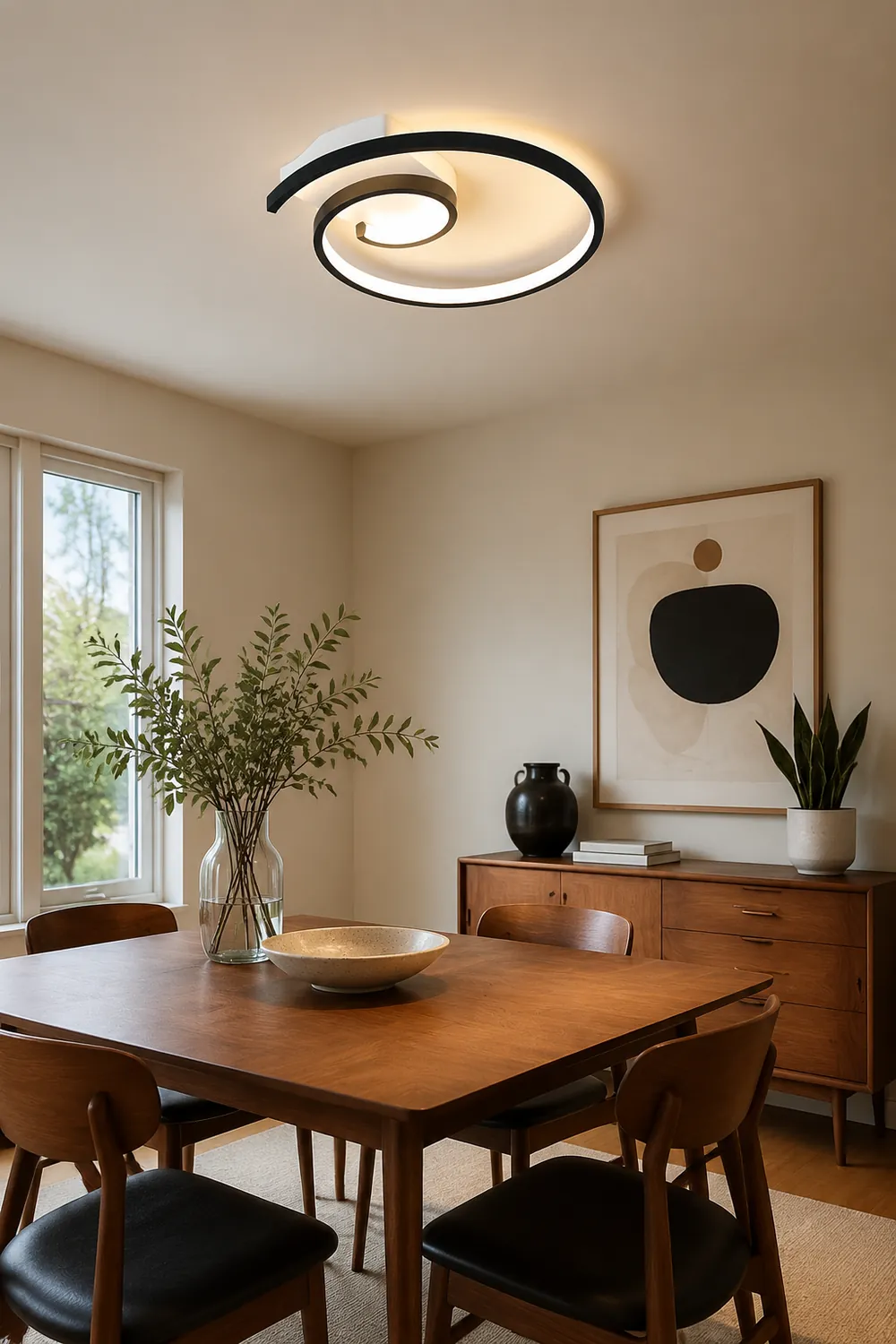 Lacey Spiral LED Deckenleuchte für Schlafzimmer, Kinderzimmer - Lumpaz