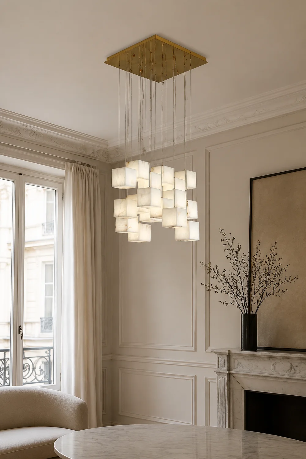 Modern Artistic Geometric Shape Elegant Hanging Light Fixture - Lumpaz