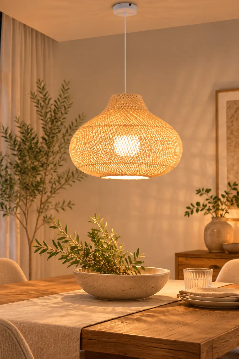 Boho Natural handmade Island Pendant Light - Lumpaz