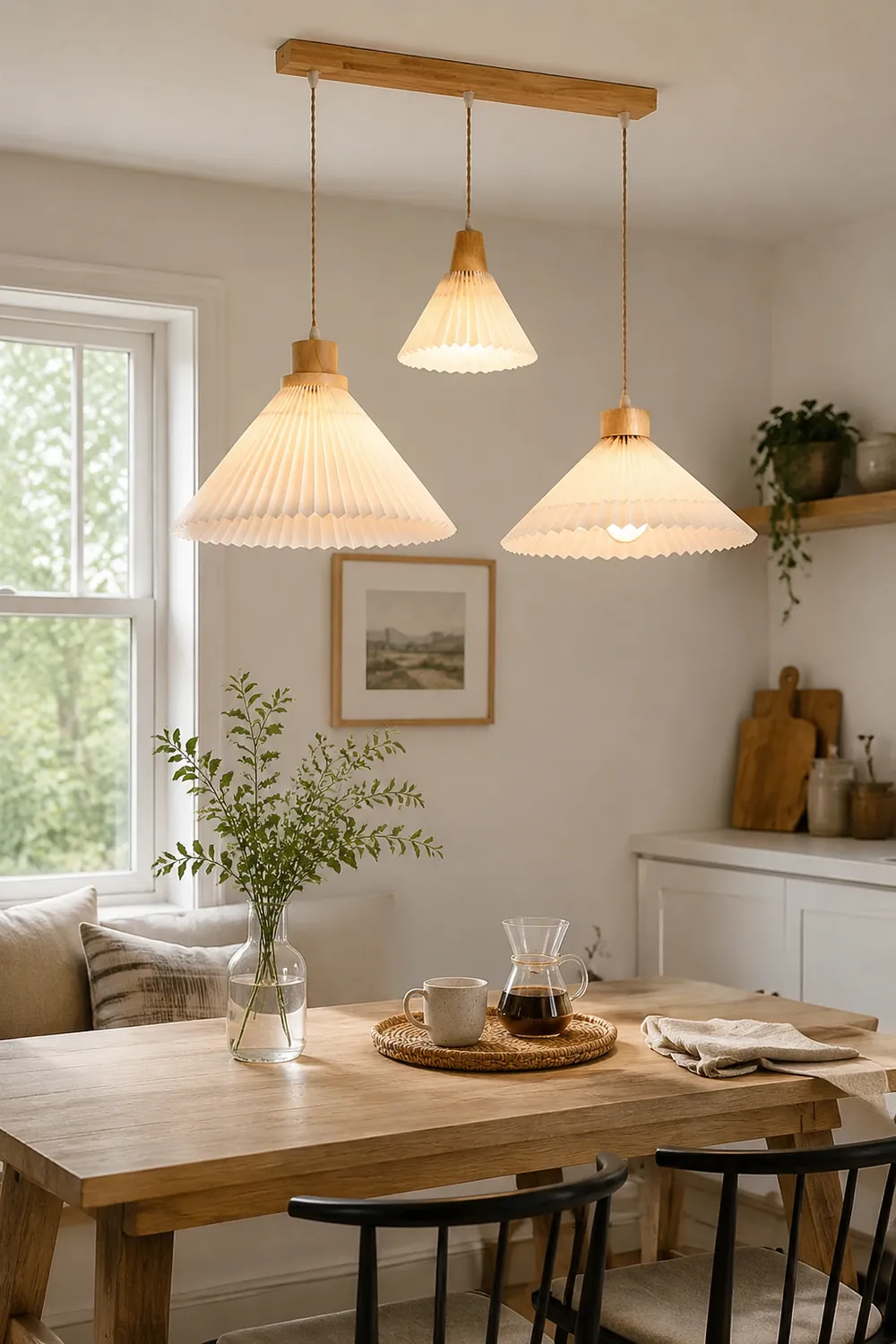 Ozawa Pendelleuchte Cluster, Plissee 4 Stile - Lumpaz