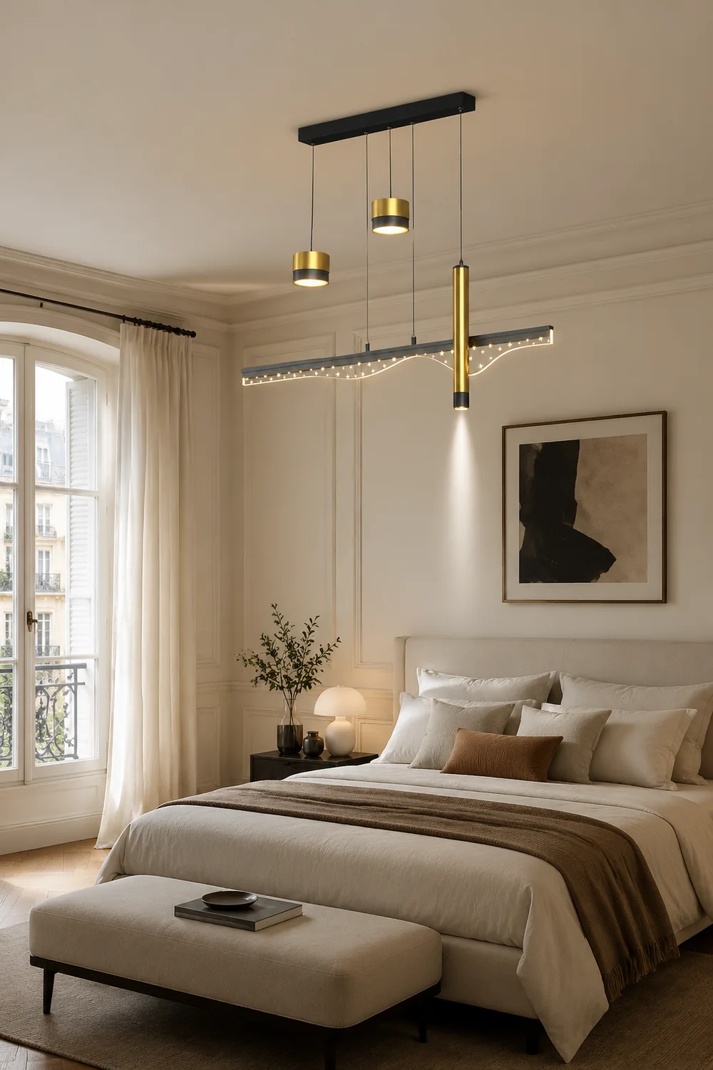 Moderne LED Kronleuchter Sternenhimmel Pendelleuchte für Esszimmer & Restaurant - Lumpaz