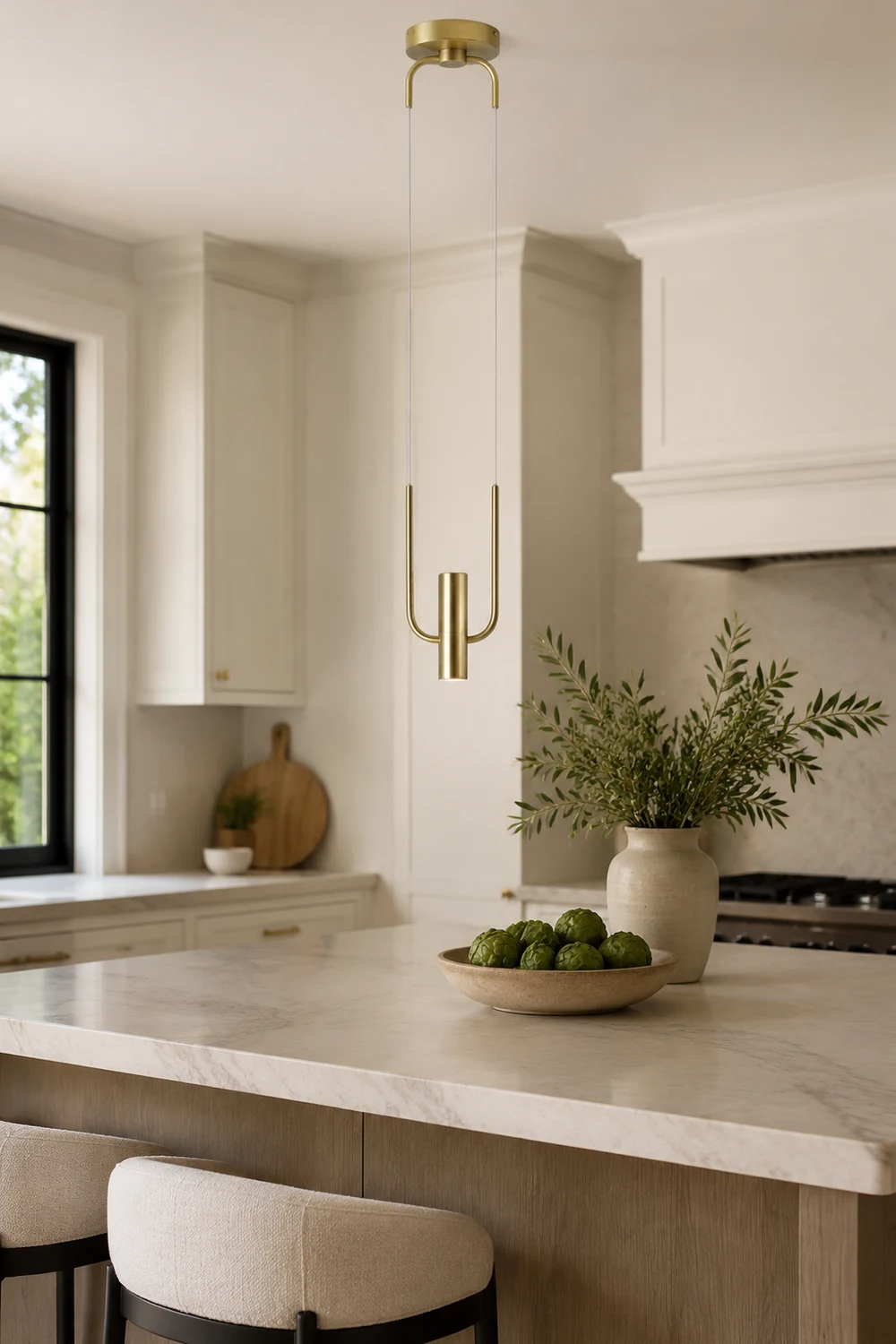 Nordic Metal Golden Pendant Light For Kitchen - Lumpaz