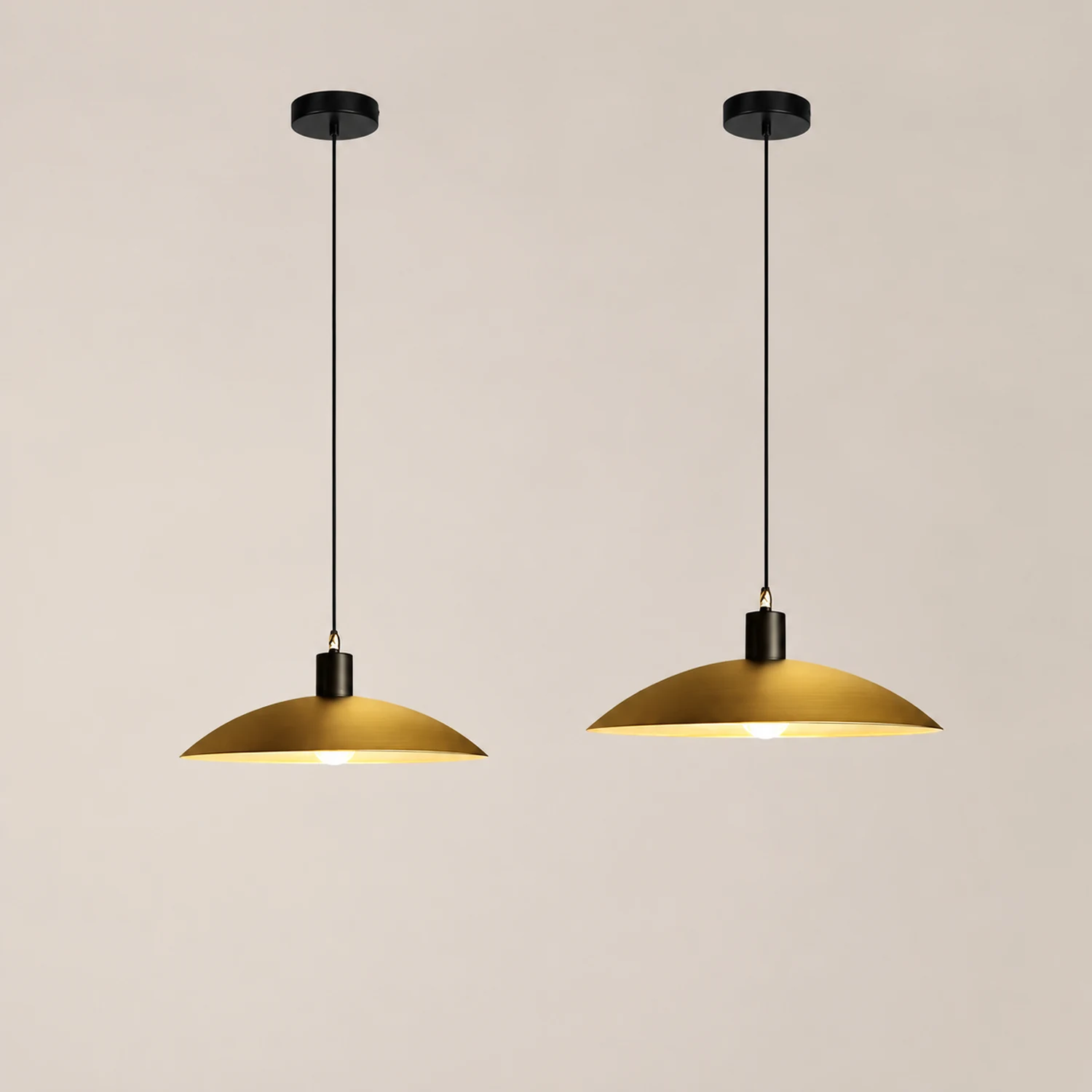 Antique Brass Pendant Lamp Living Room Chandelier for Dining Table - Lumpaz