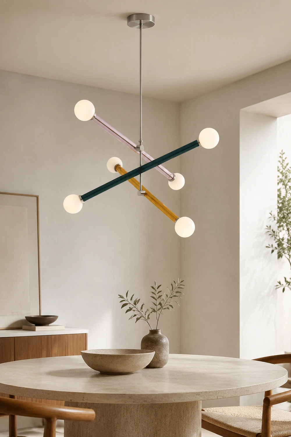 Avi Pendelleuchte, Metall&Glas, 3 Stile - Lumpaz