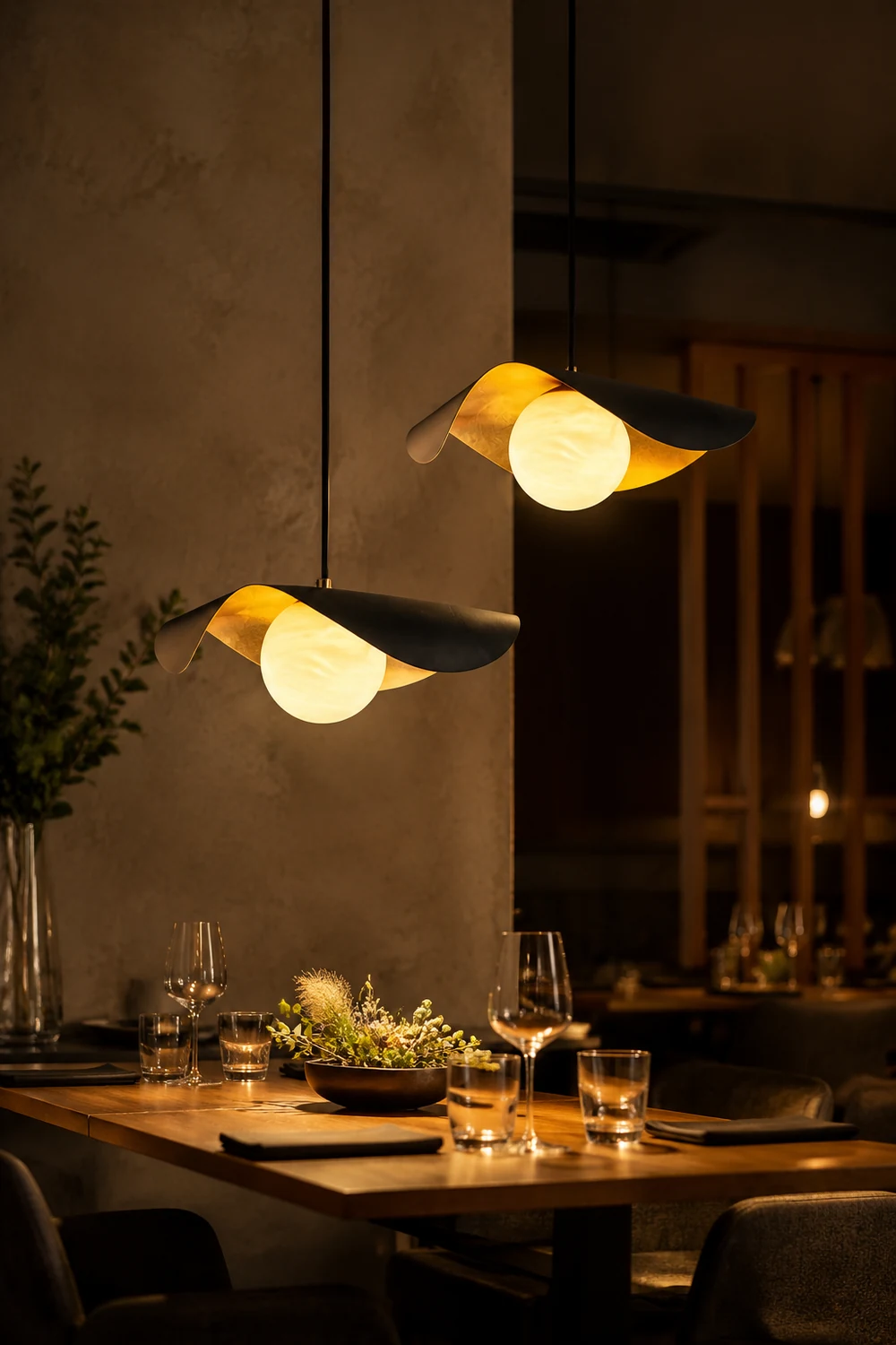 Eveline Pendelleuchte, Pure Kupfer&Dolomite, ∅35/40cm - Lumpaz