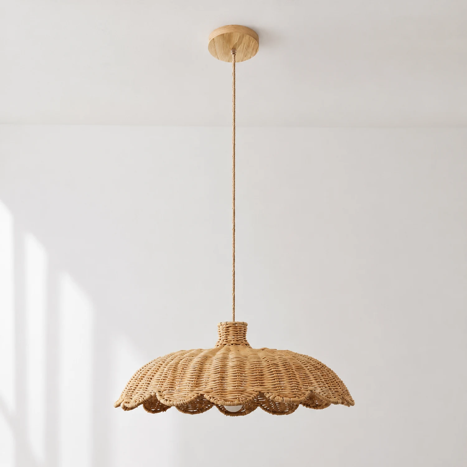 Boho Creative Decor Rattan Woven Pendant Light - Lumpaz
