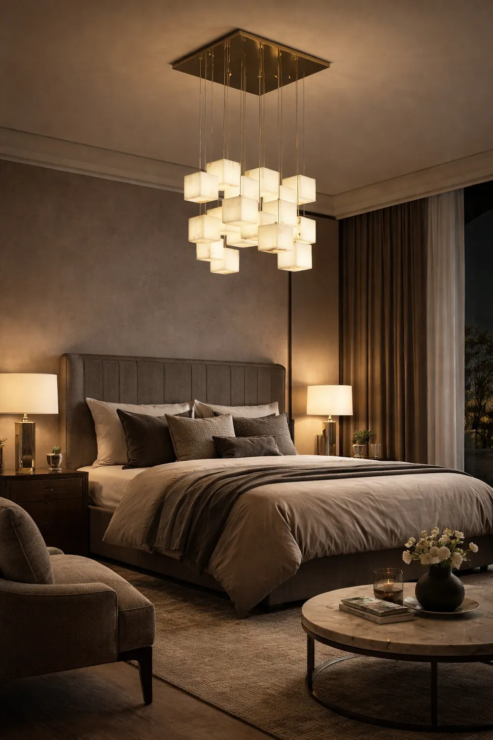 Modern Artistic Geometric Shape Elegant Hanging Light Fixture - Lumpaz