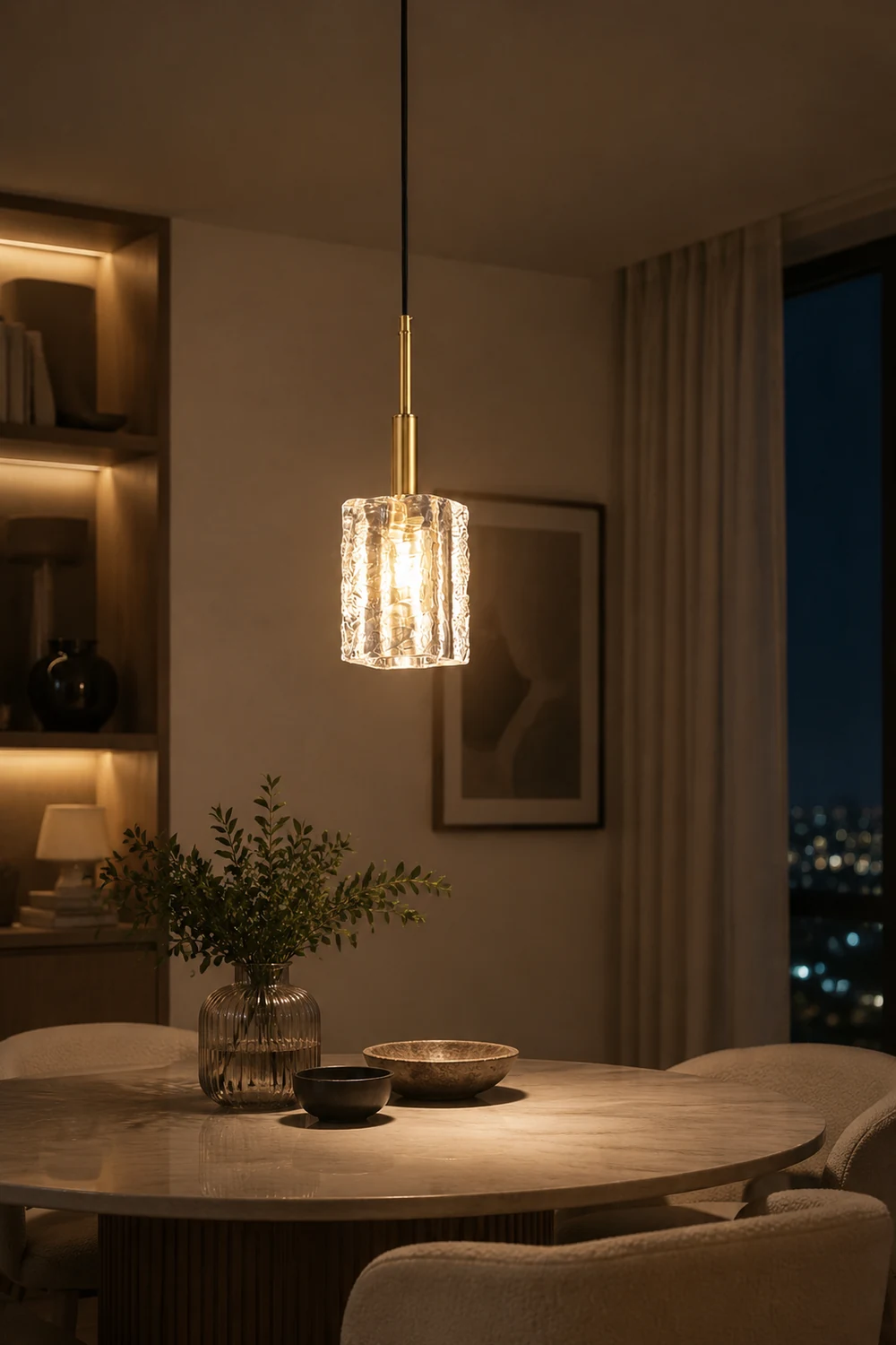 Romantic Shining Living Room Ambient Light Crystal Ceiling Hanging Lamps - Lumpaz