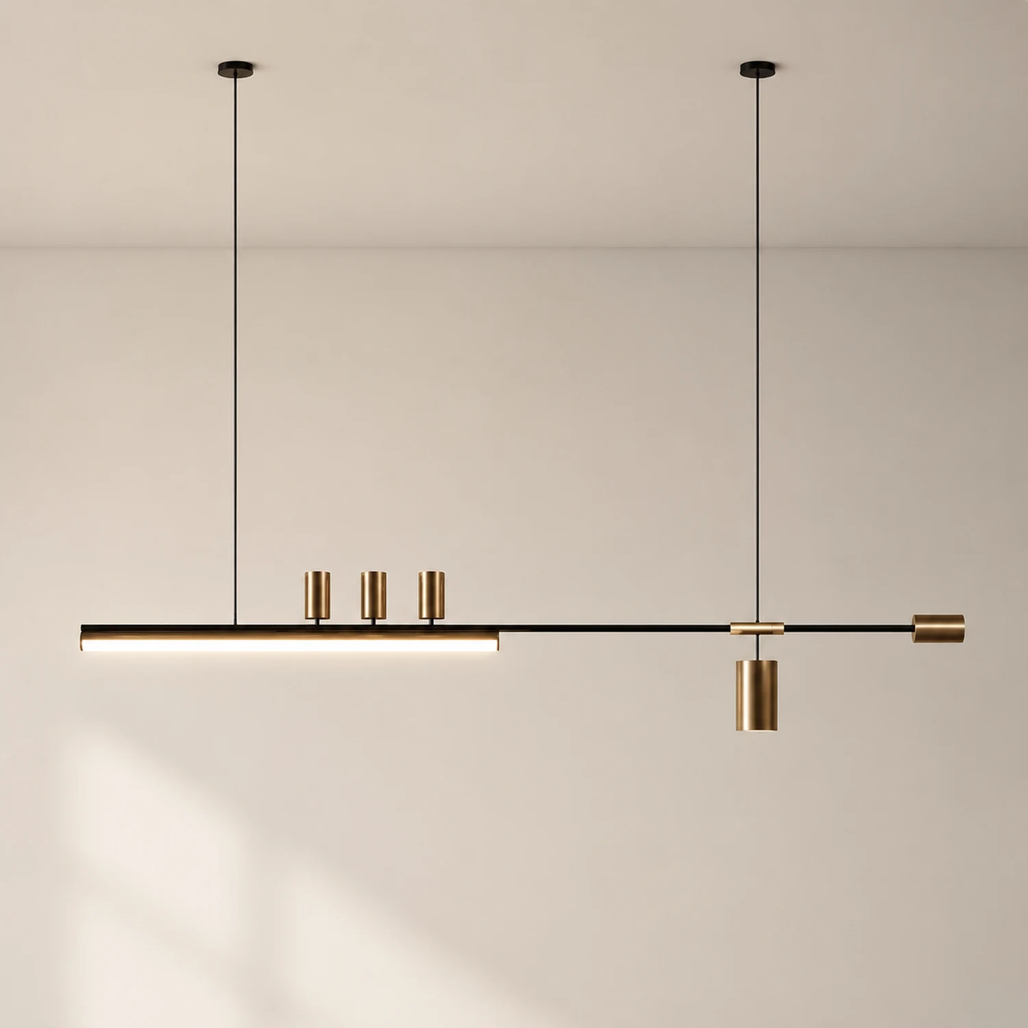 Edge Pendelleuchte, Metall 120/150cm - Lumpaz