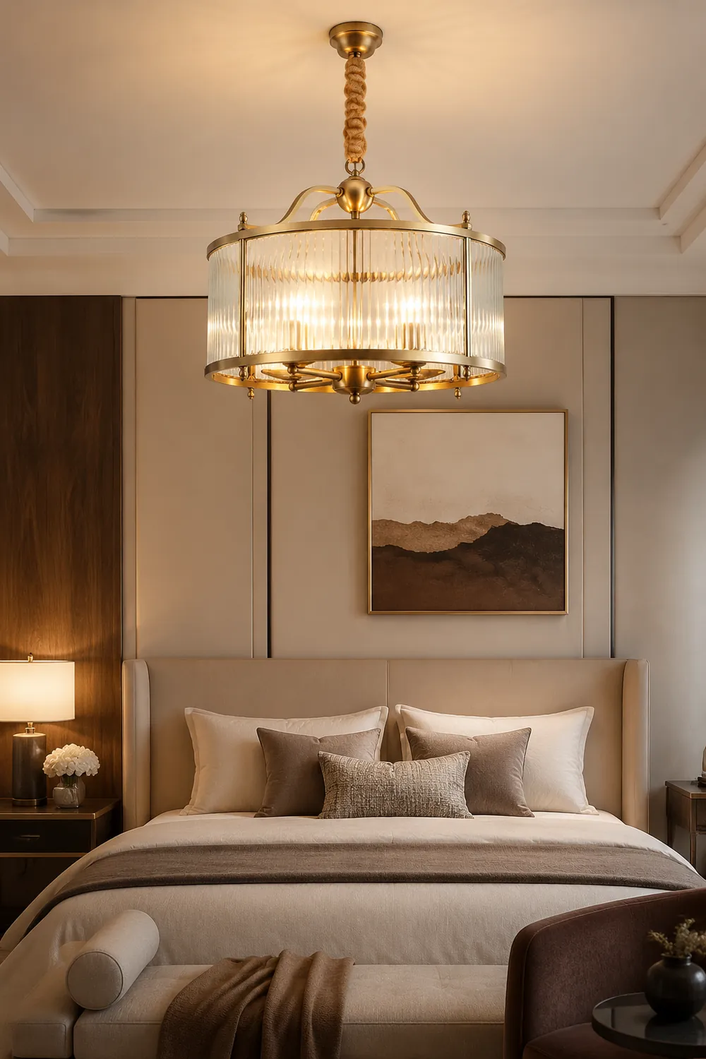 Modern Light Luxury Simple Glass Hanging Light - Lumpaz