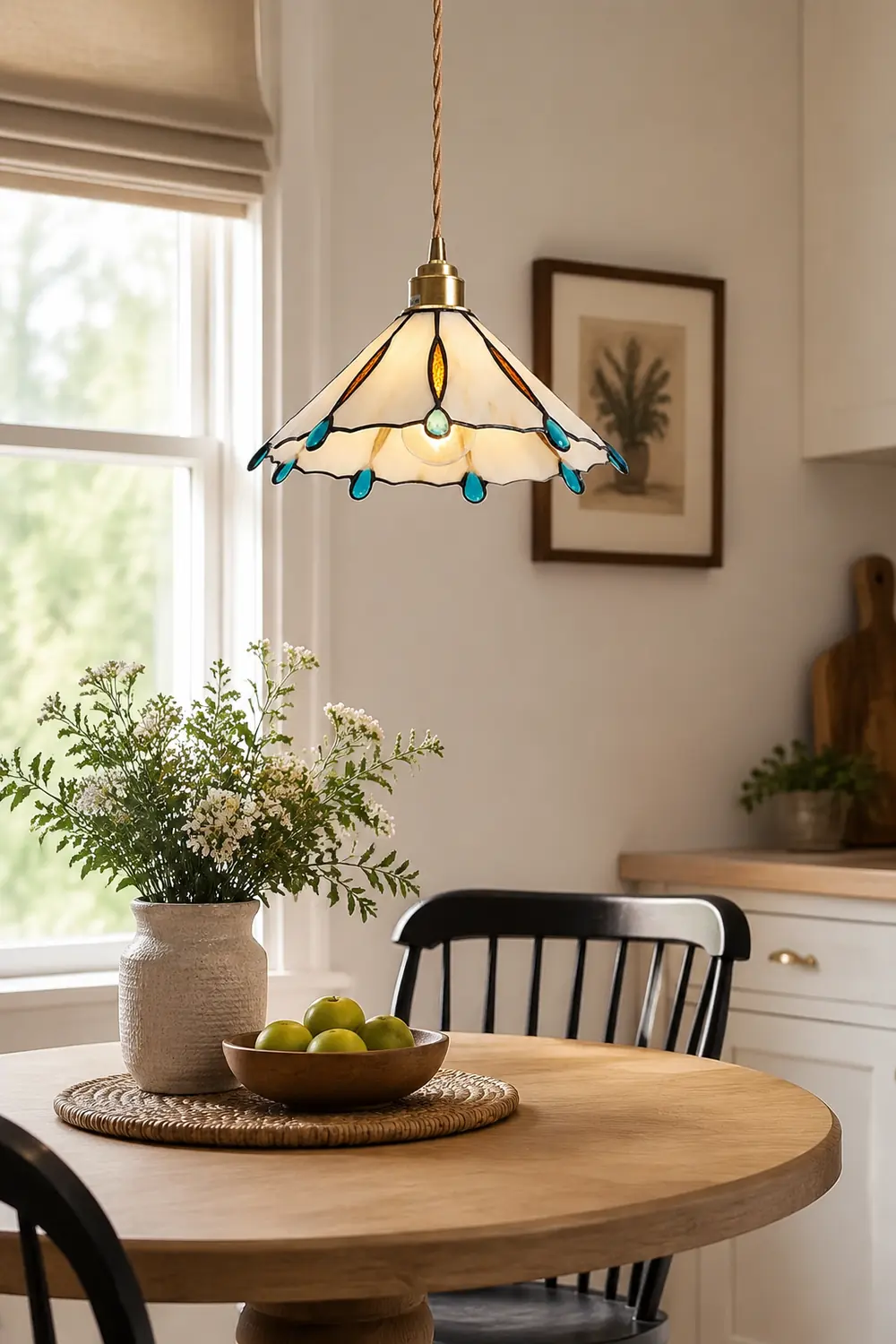 Retro Stained Glass Tiffany Pendant Light - Lumpaz