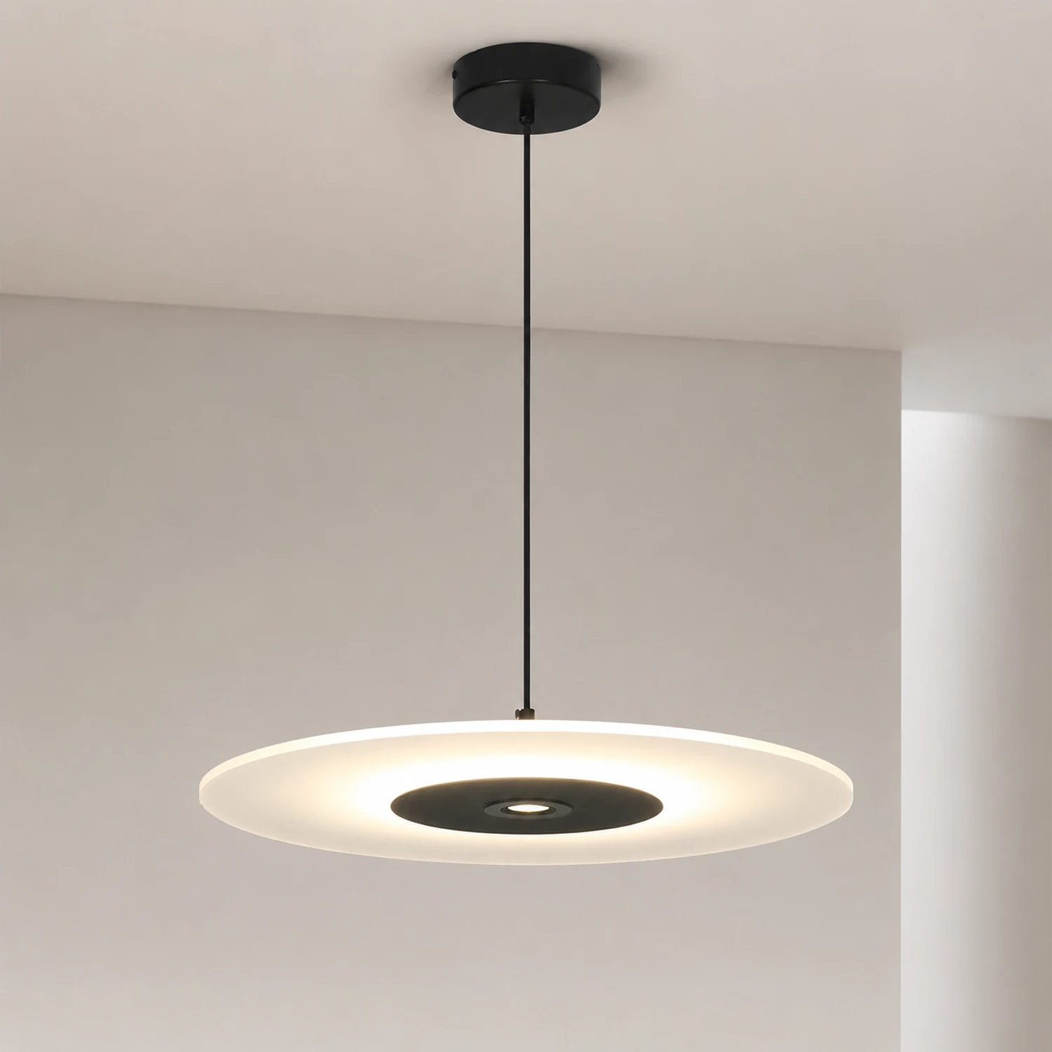 Nordic LED Flat Pendant Light For Dining Room - Lumpaz