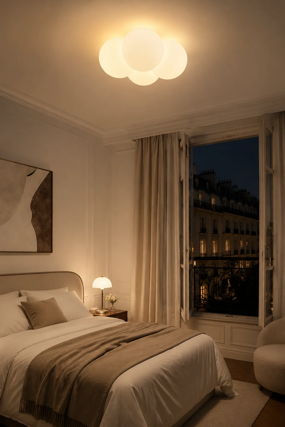 Modern White Cloud Bubbles Ceiling Light - Lumpaz