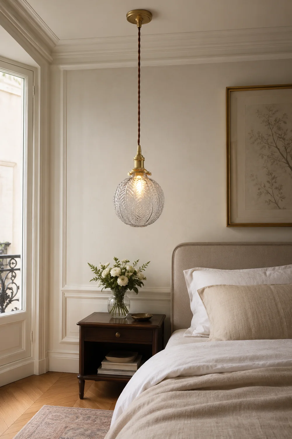 Glass Living Room Small Globe Pendant Light - Lumpaz