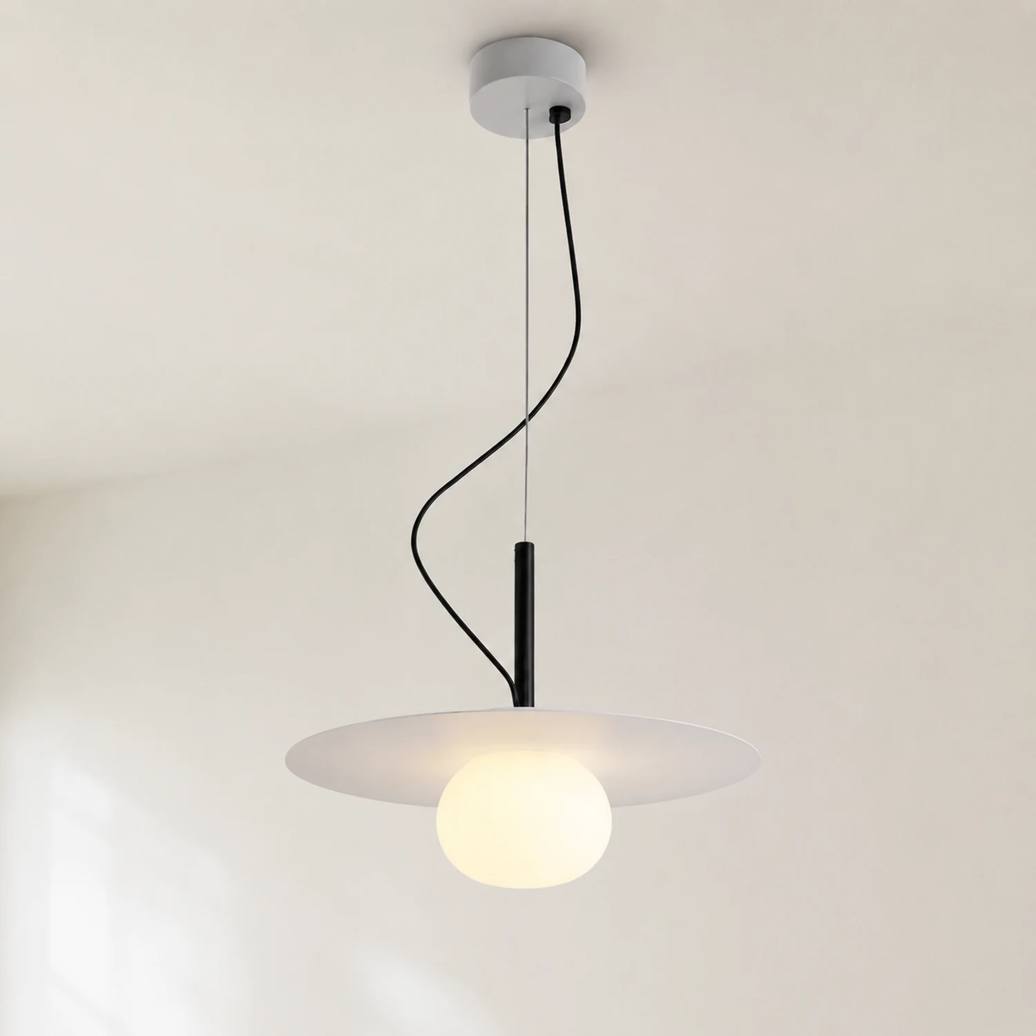 Modern Iron Pendant Light Glass Chandelier - Lumpaz