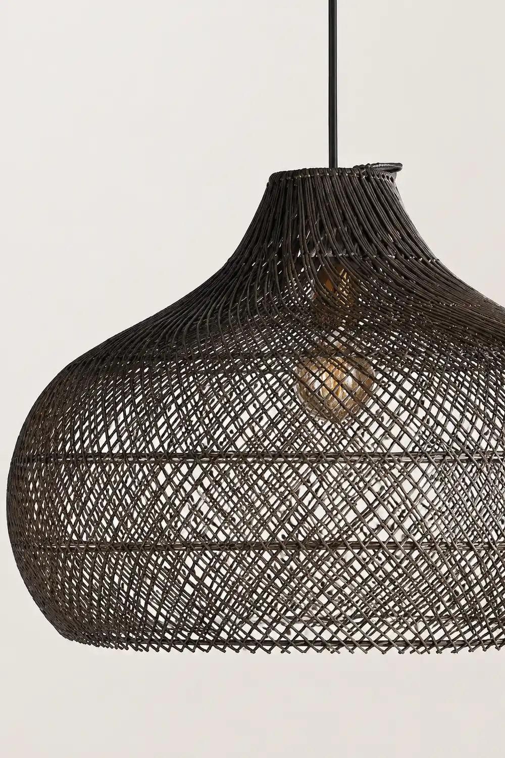 Modern Rattan Handwoven Island Pendant Light - Lumpaz