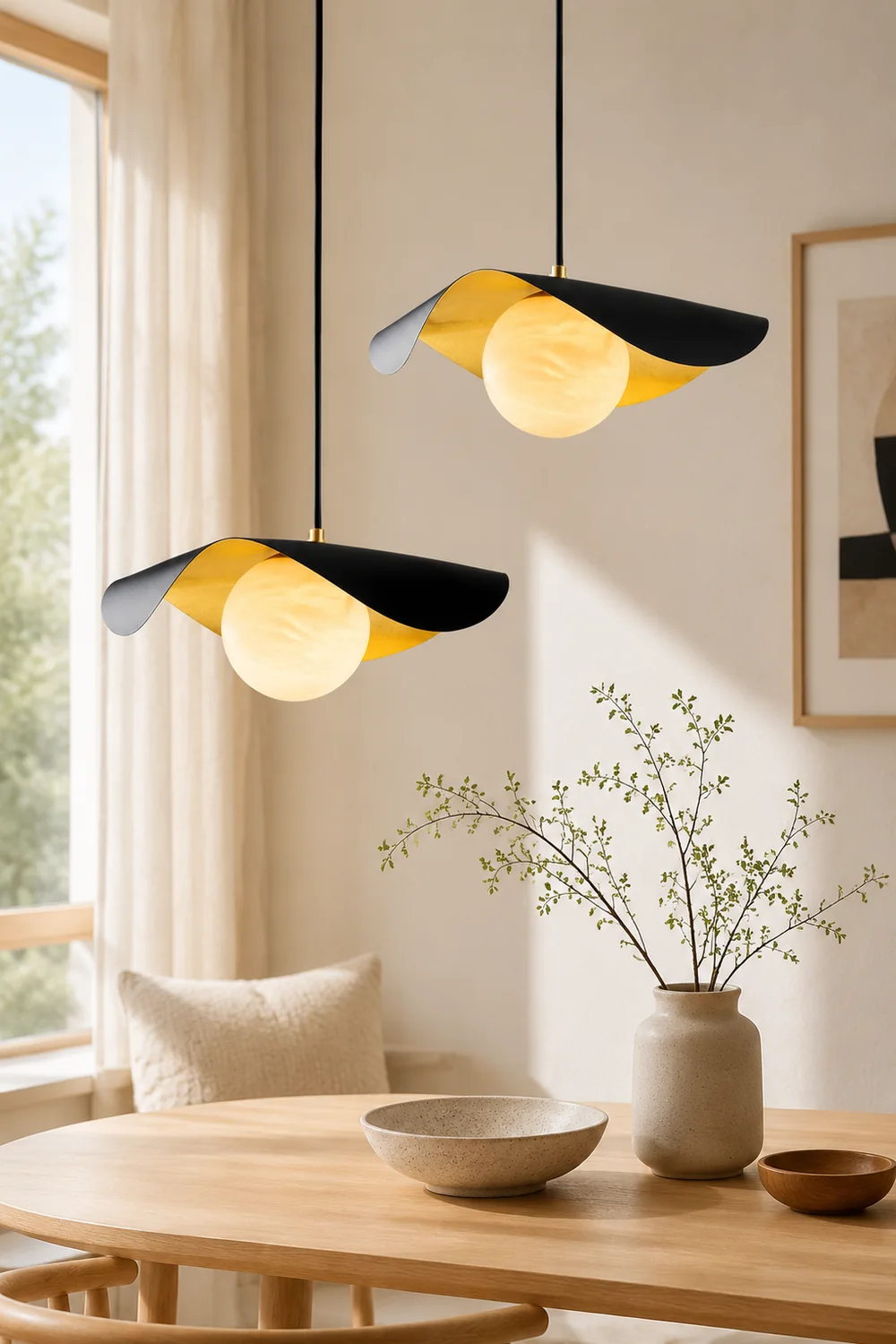 Eveline Pendelleuchte, Pure Kupfer&Dolomite, ∅35/40cm - Lumpaz