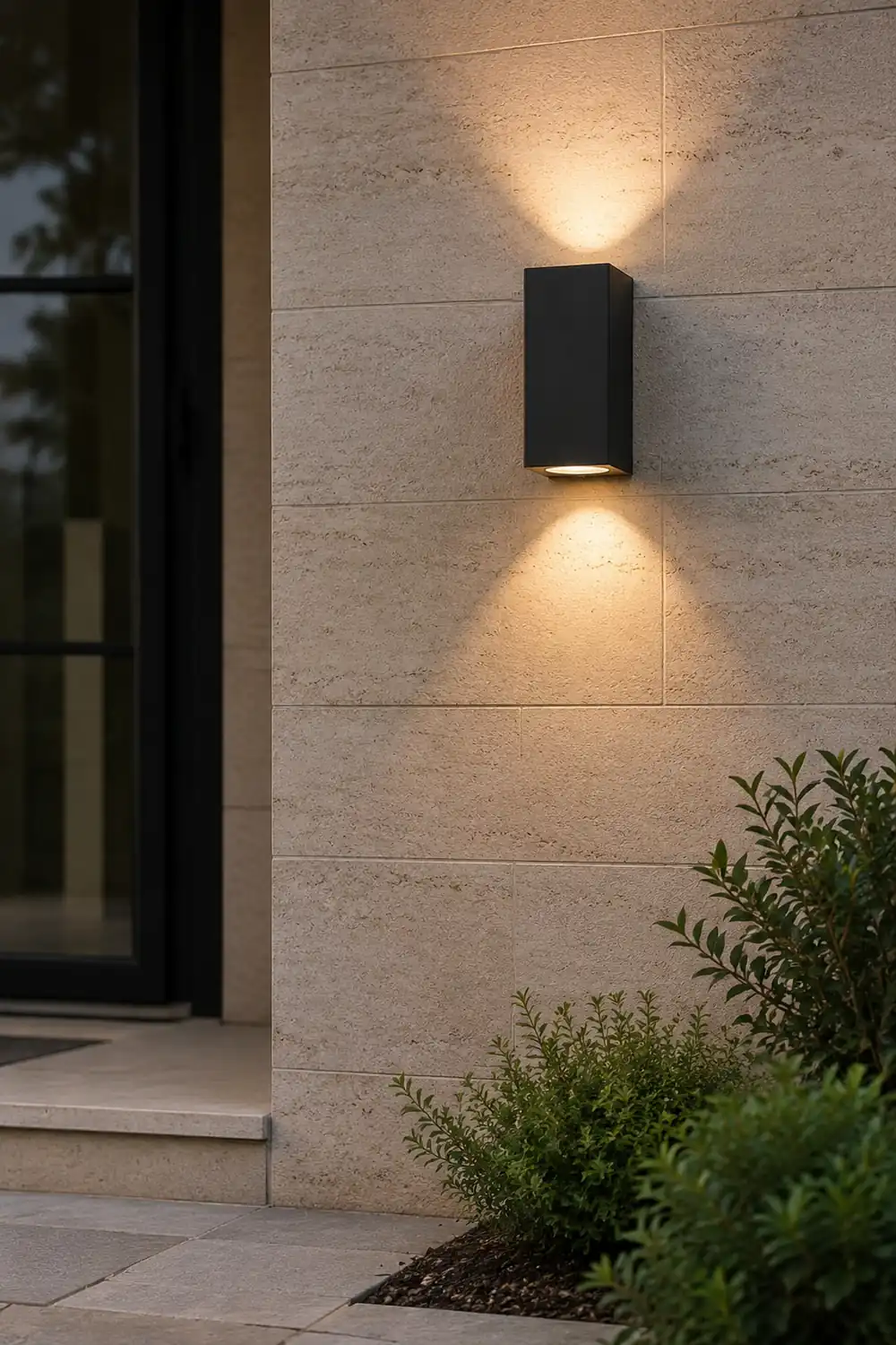Orr Außenwandleuchte, 2 Stile, Aluminium&Glas - Lumpaz