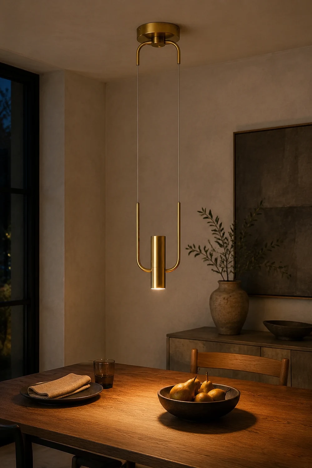 Nordic Metal Golden Pendant Light For Kitchen - Lumpaz