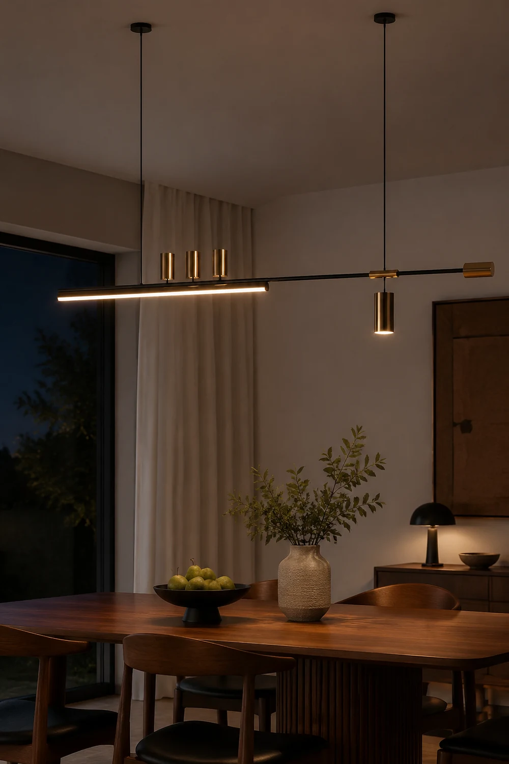 Edge Pendelleuchte, Metall 120/150cm - Lumpaz