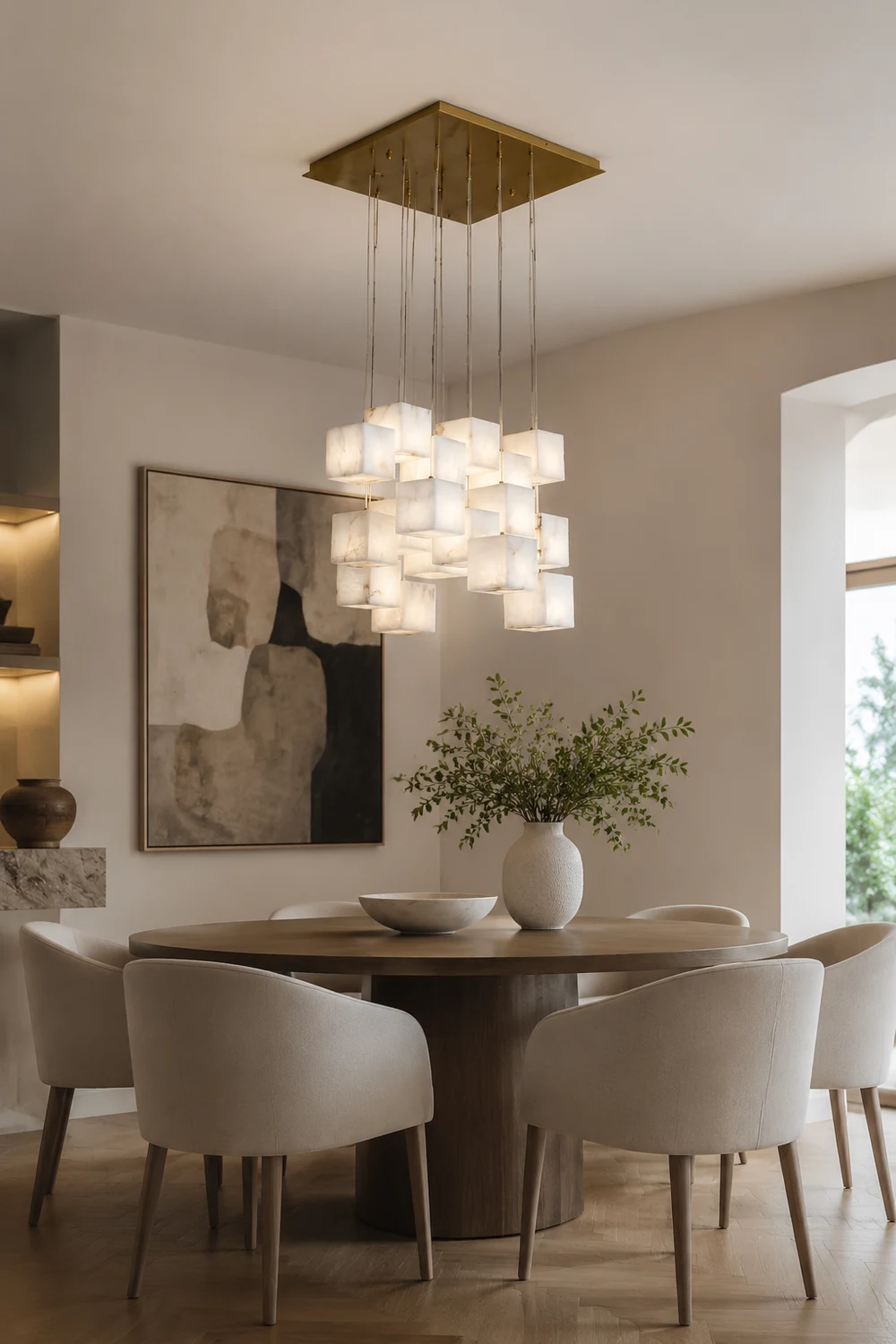 Modern Artistic Geometric Shape Elegant Hanging Light Fixture - Lumpaz