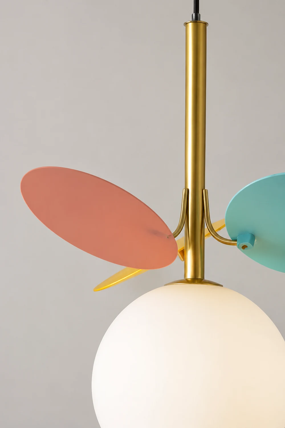 Glass Lampshade Chandelier Personality Art PVC Pendant Light - Lumpaz