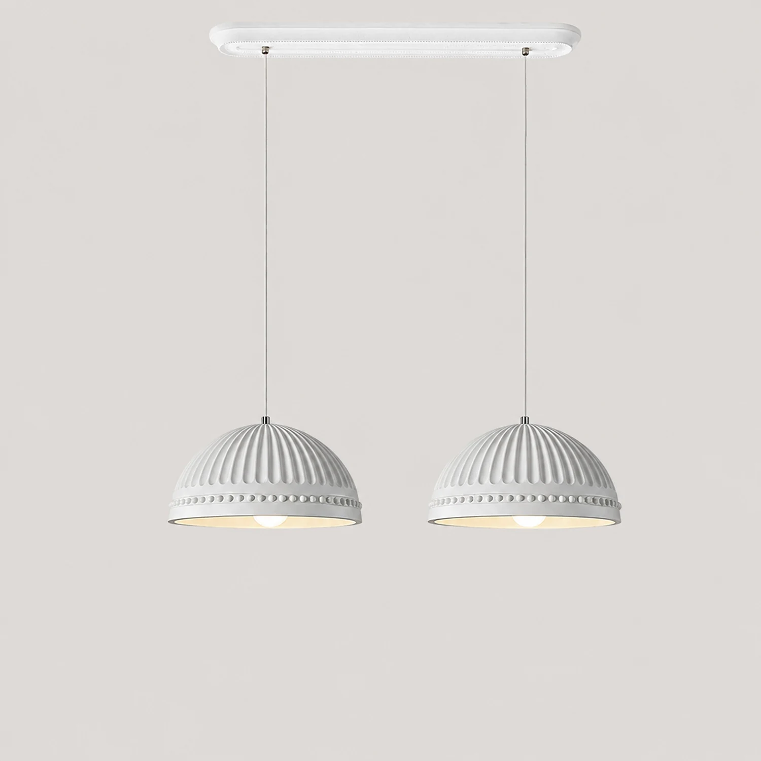 Cream Style Resin Creative Pendant Light - Lumpaz