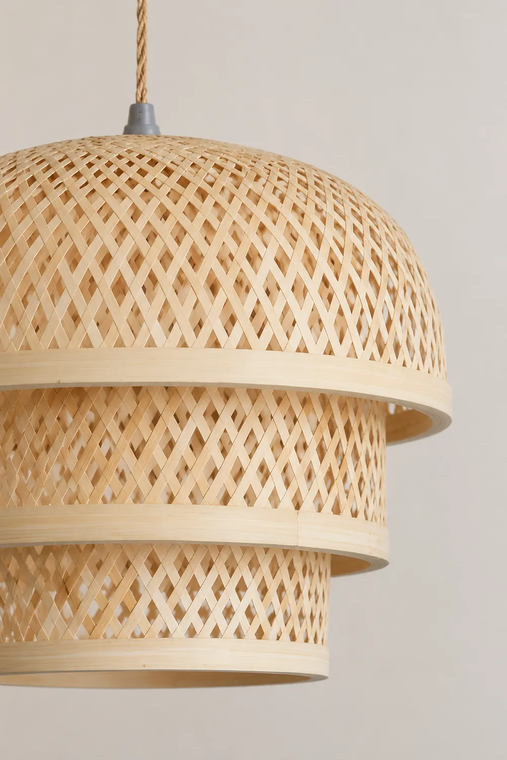 Bamboo Natural Basket Island Pendant Light - Lumpaz