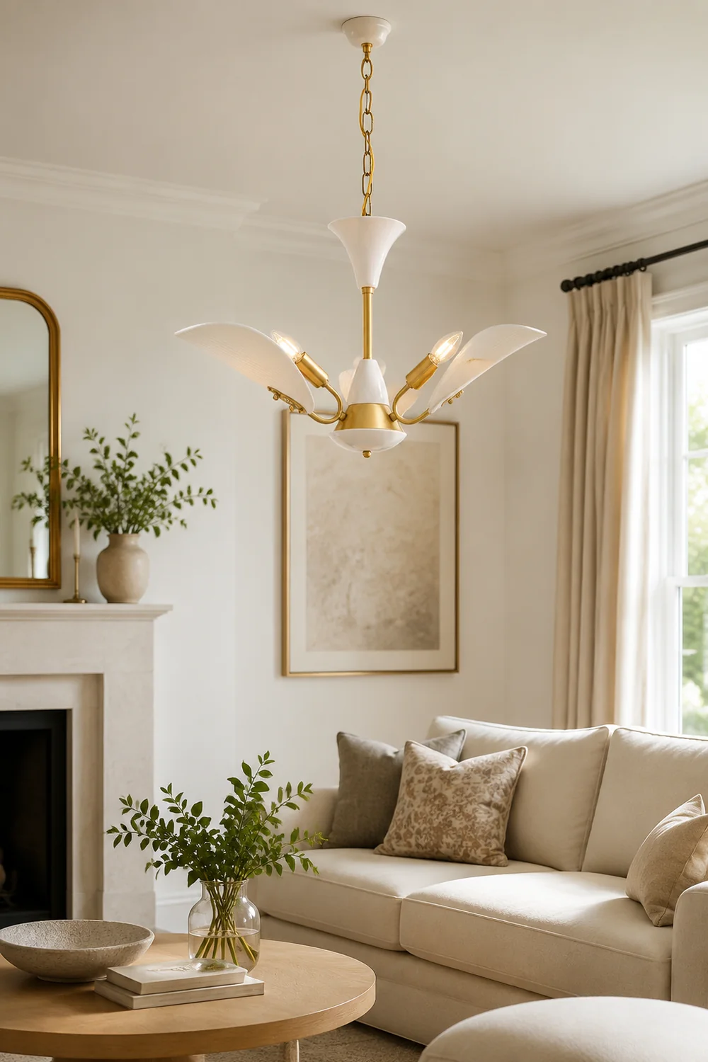 Vintage Creative Copper & Ceramic Pendant Light - Lumpaz