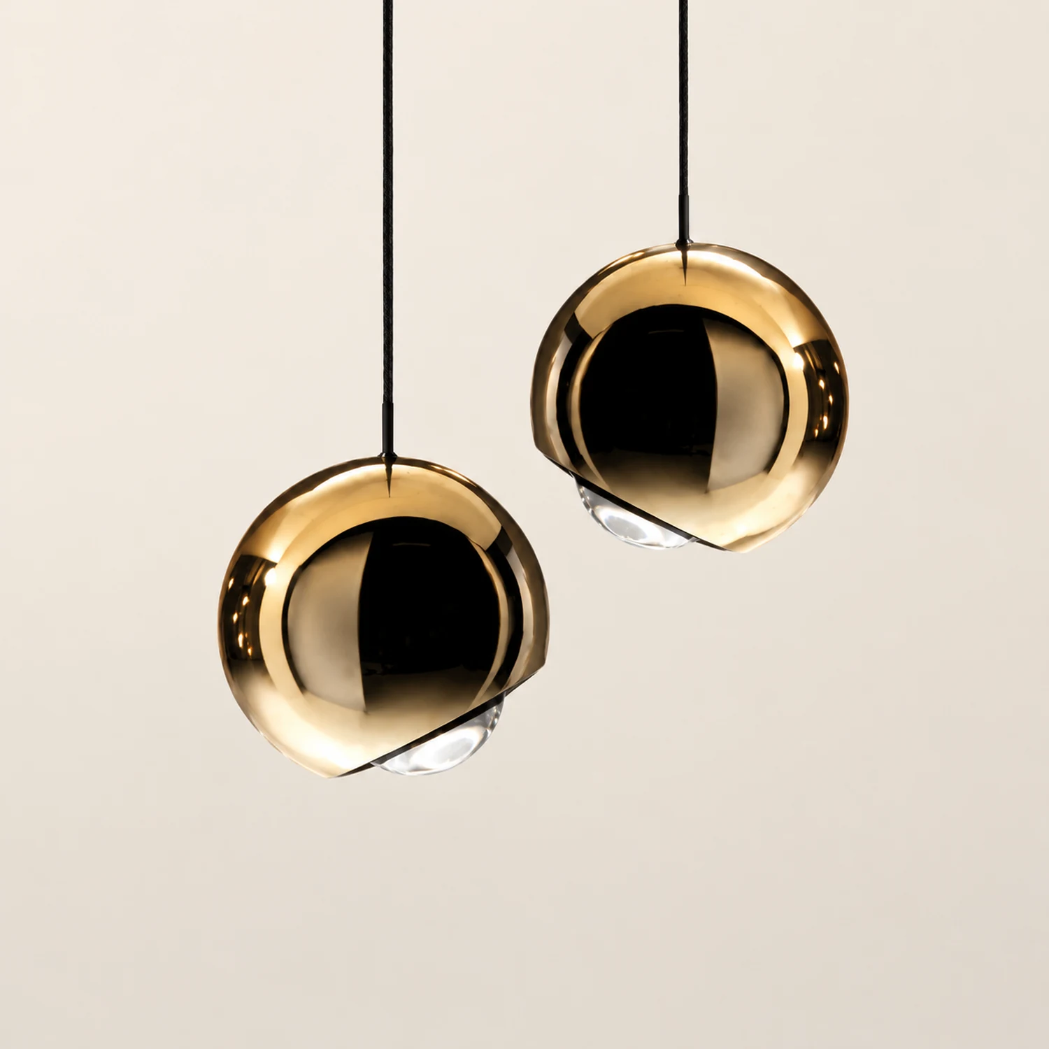 Mid-century Mirror Ball LED Pendant Light - Lumpaz