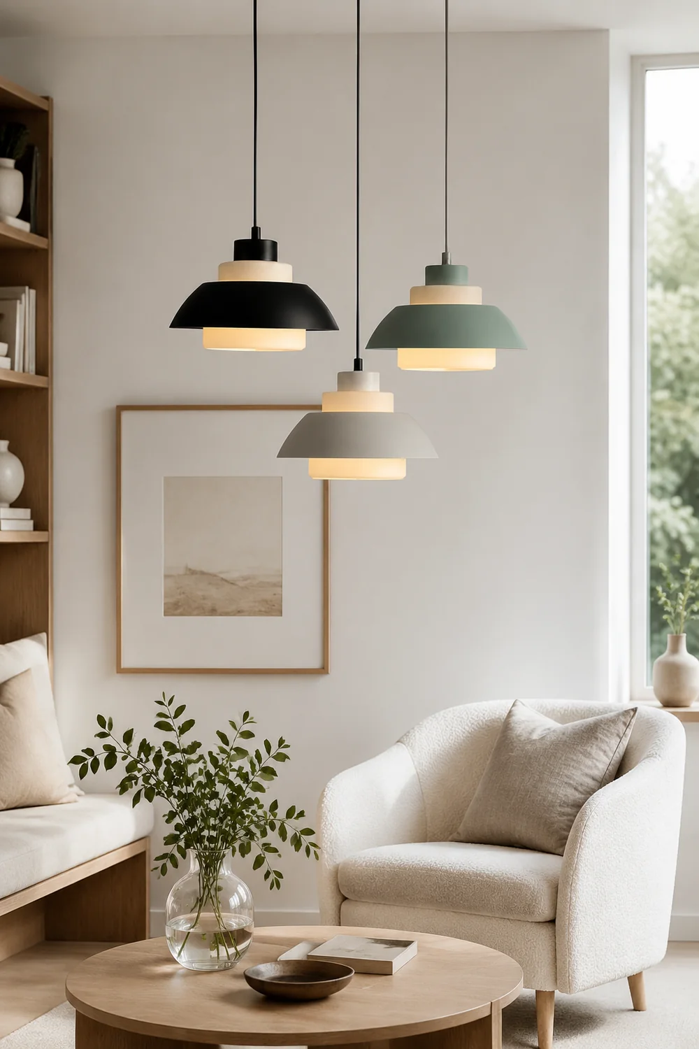 Minimalist Aluminum Pendant Light for Dining Room - Lumpaz