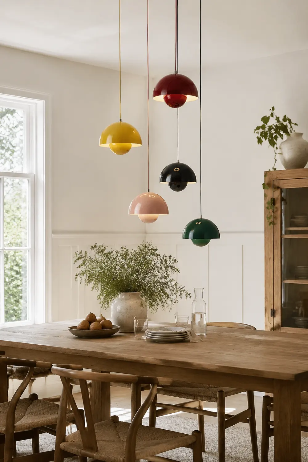 Multiple Colour Mushroom Shape Kitchen Pendant Light - Lumpaz
